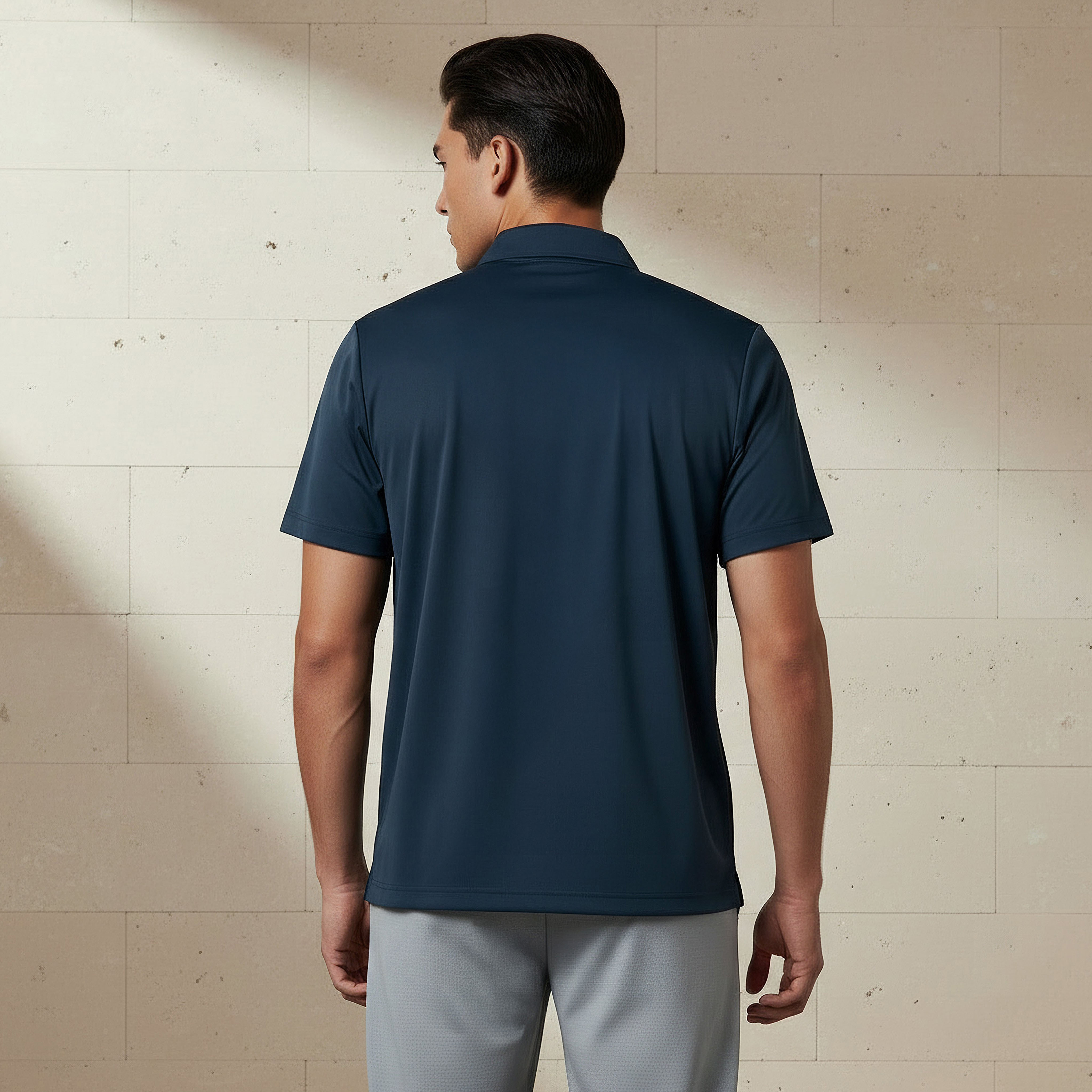 تيشيرت بولو مطاطي للتمرين للرجال-men-clothing-tshirtsandpolos-polos-image-2