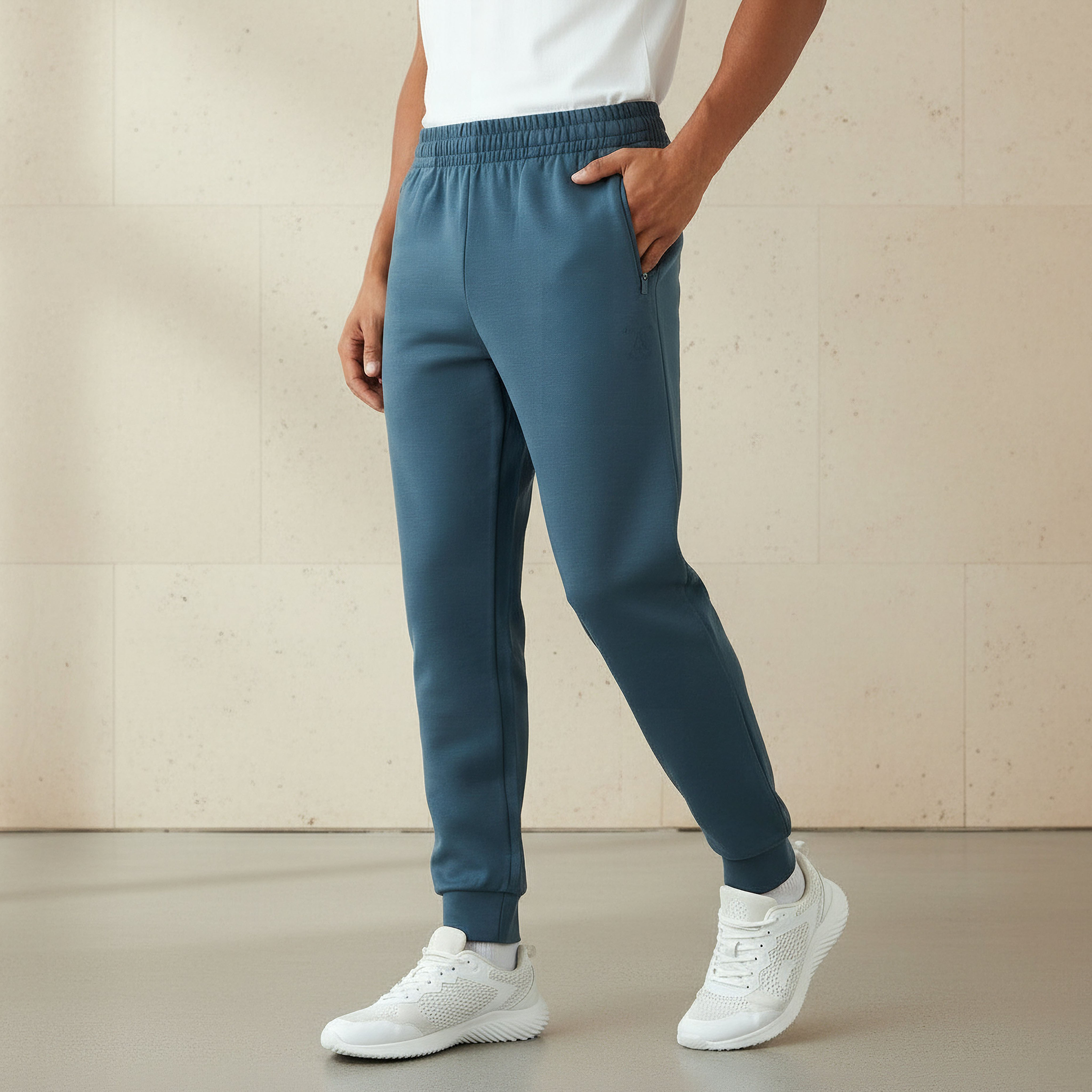 بنطلون رياضي بقصّة عادية وجيوب بسحاب إغلاق للرجال-men-clothing-sportswearandactivewear-bottoms-joggers-image-4