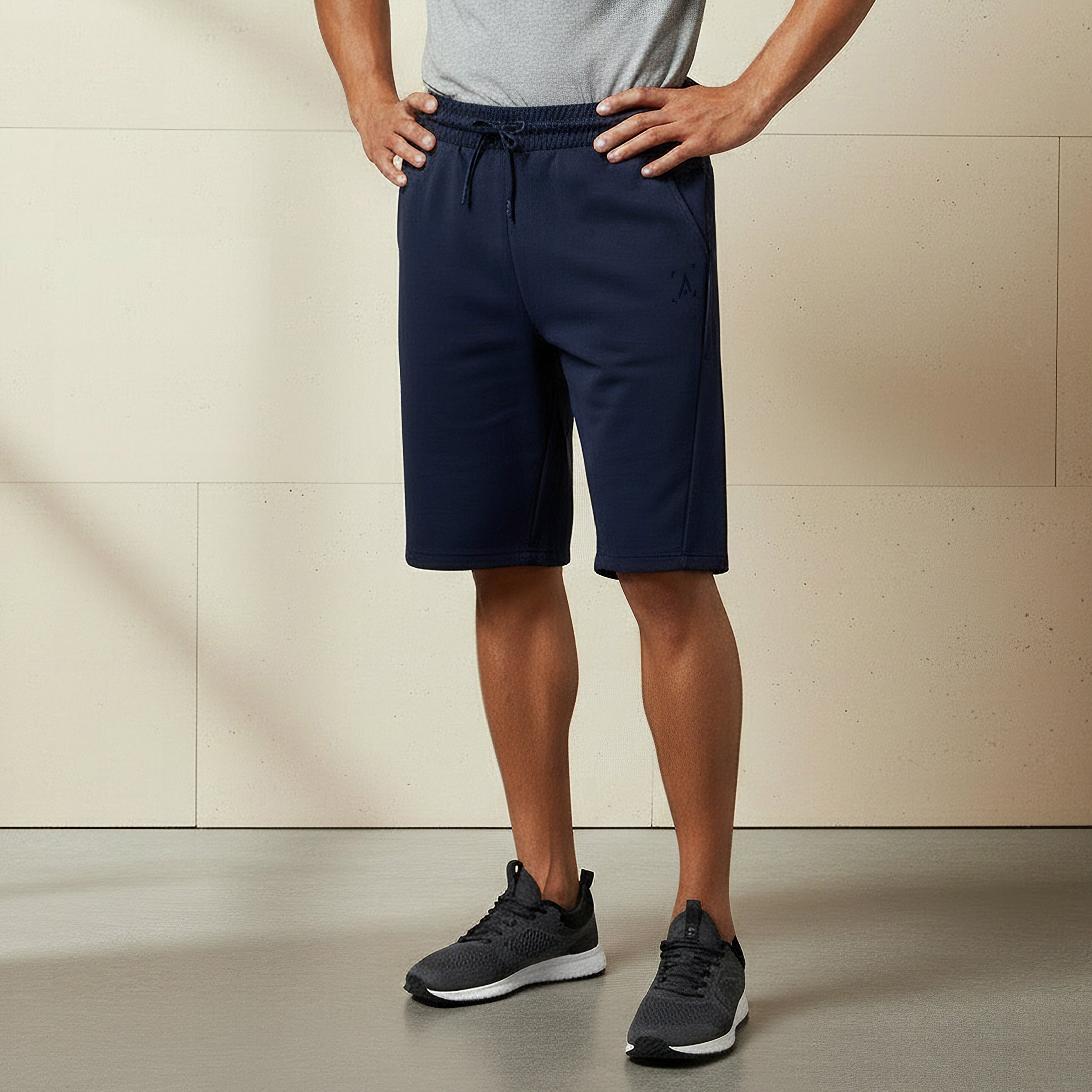 Men Performance Non-Stretch Panelled Shorts-men-clothing-bottoms-shorts-image-1