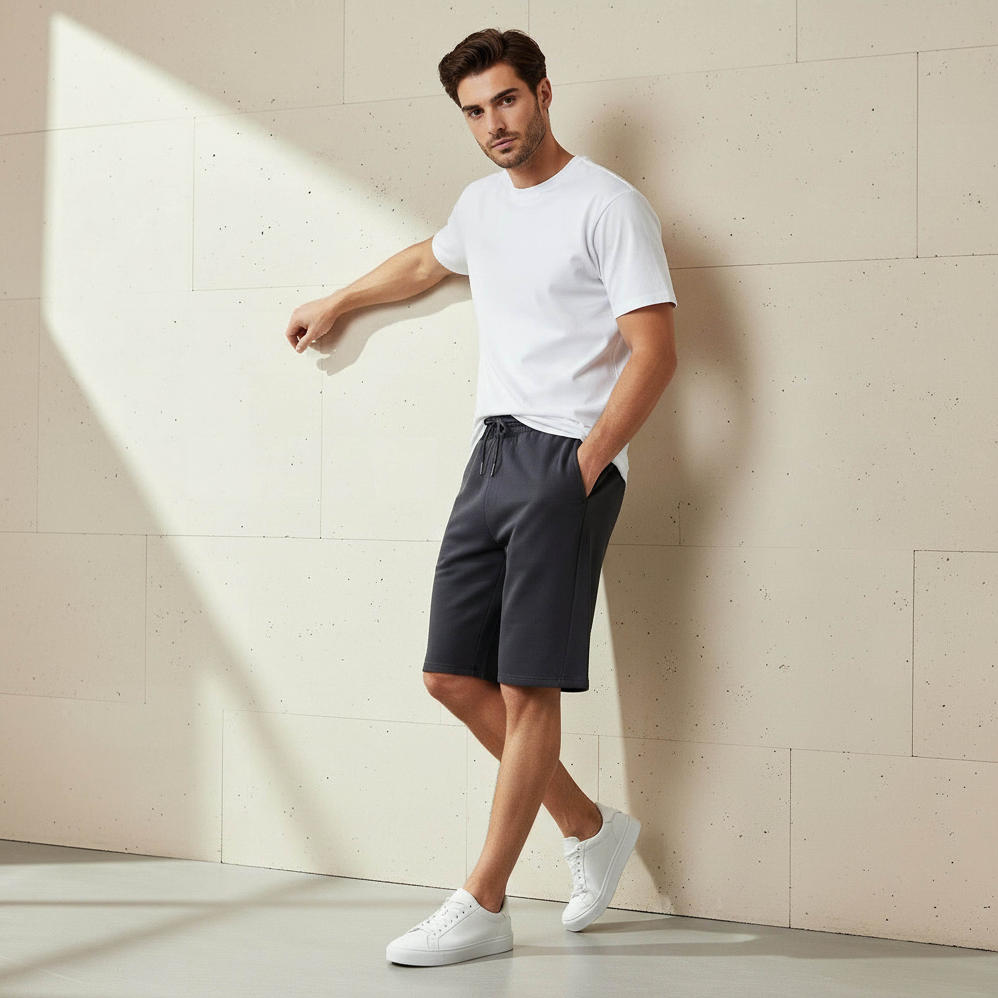 Men Performance Non-Stretch Panelled Shorts-men-clothing-bottoms-shorts-image-5