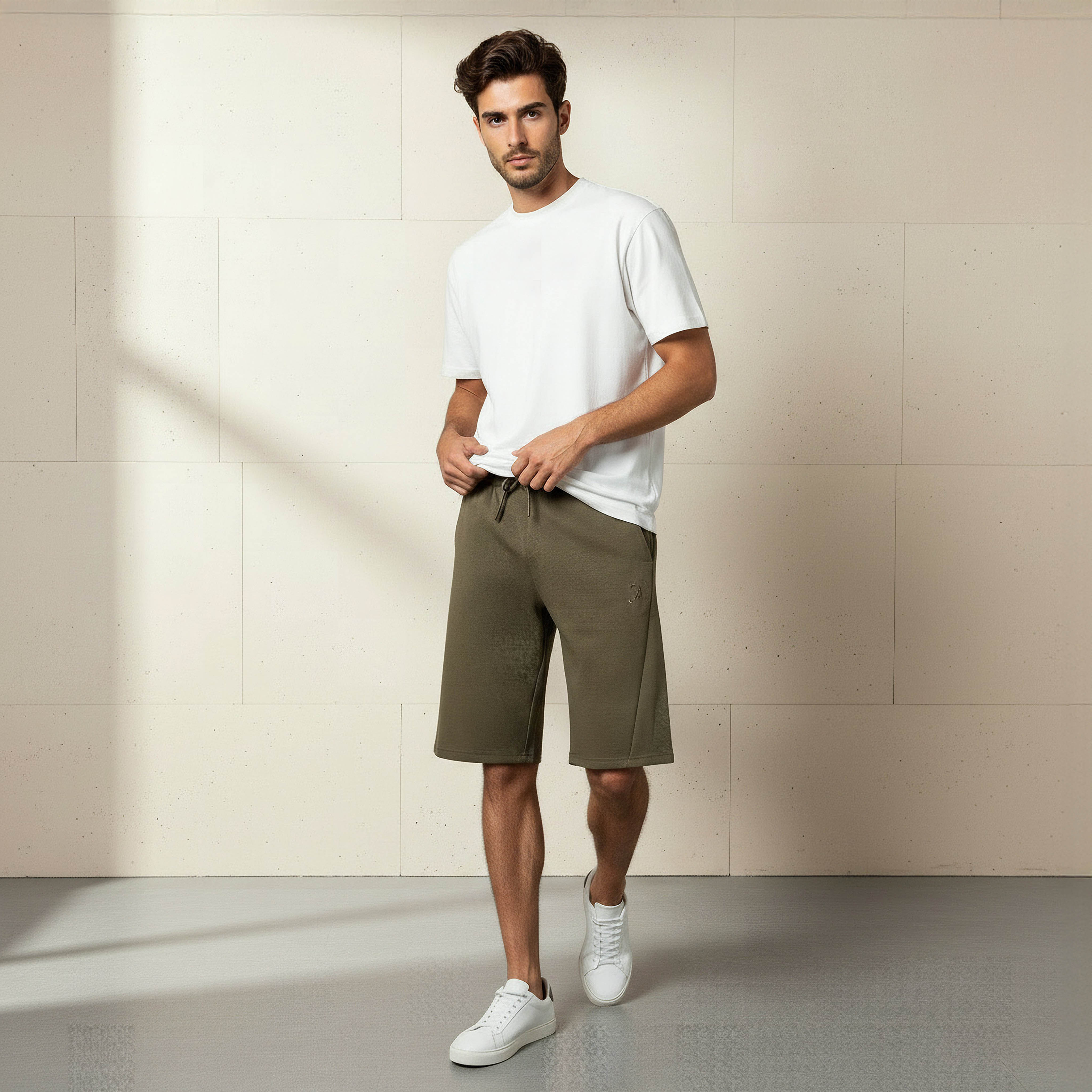 Men Performance Non-Stretch Panelled Shorts-men-clothing-bottoms-shorts-image-2