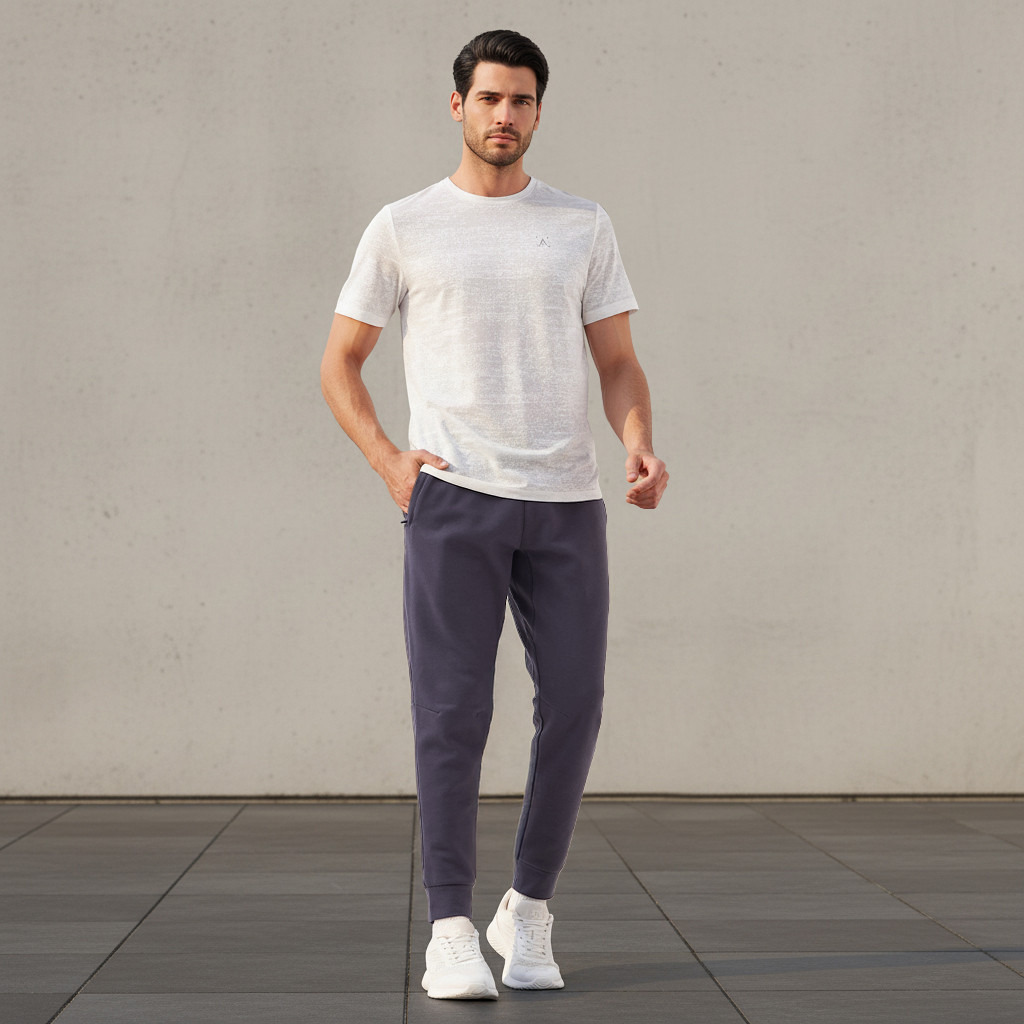 Men Regular Fit Joggers with Drawstring Waist-men-clothing-sportswearandactivewear-bottoms-joggers-image-2