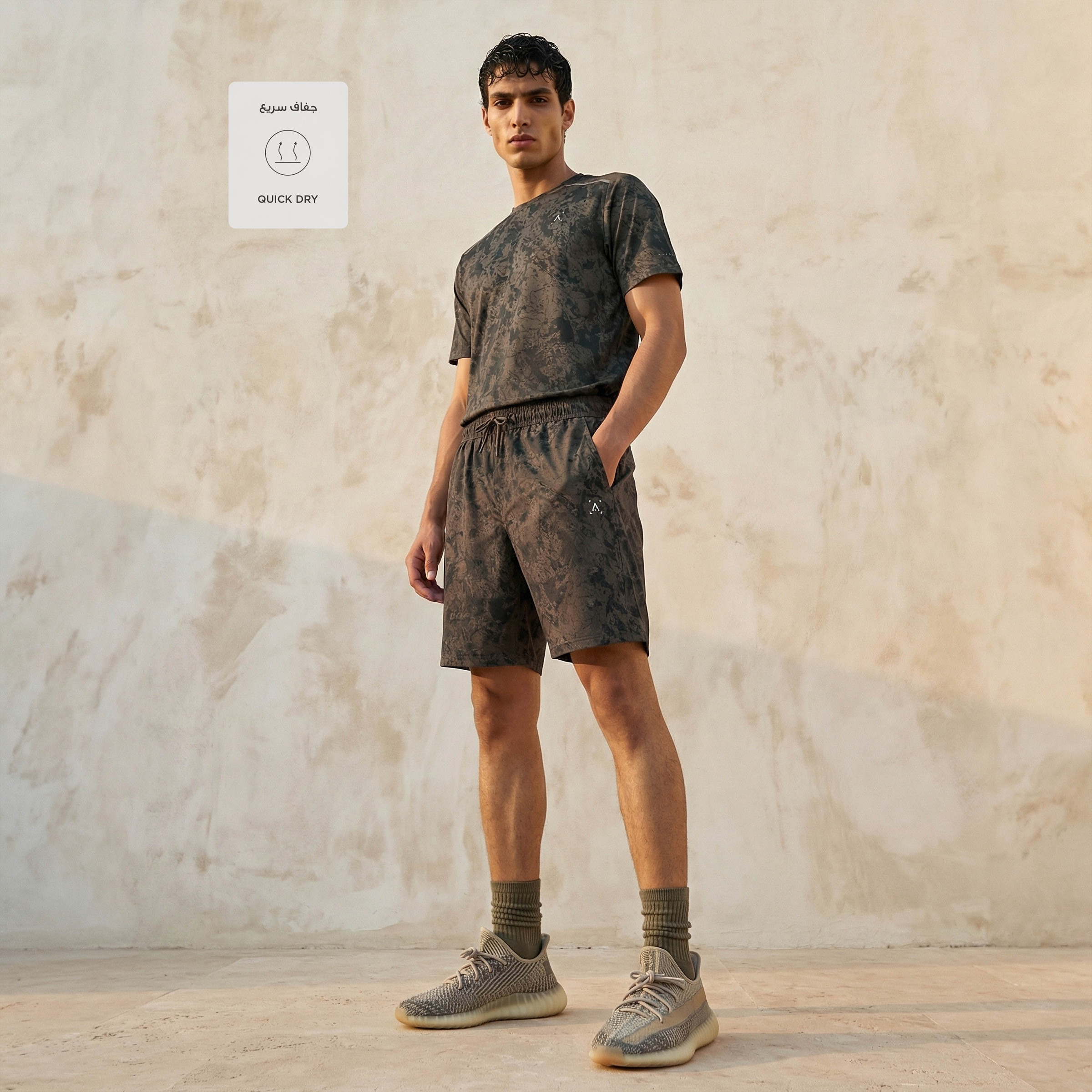 شورت تدريب مطاطي بطبعات للرجال-men-clothing-bottoms-shorts-image-3