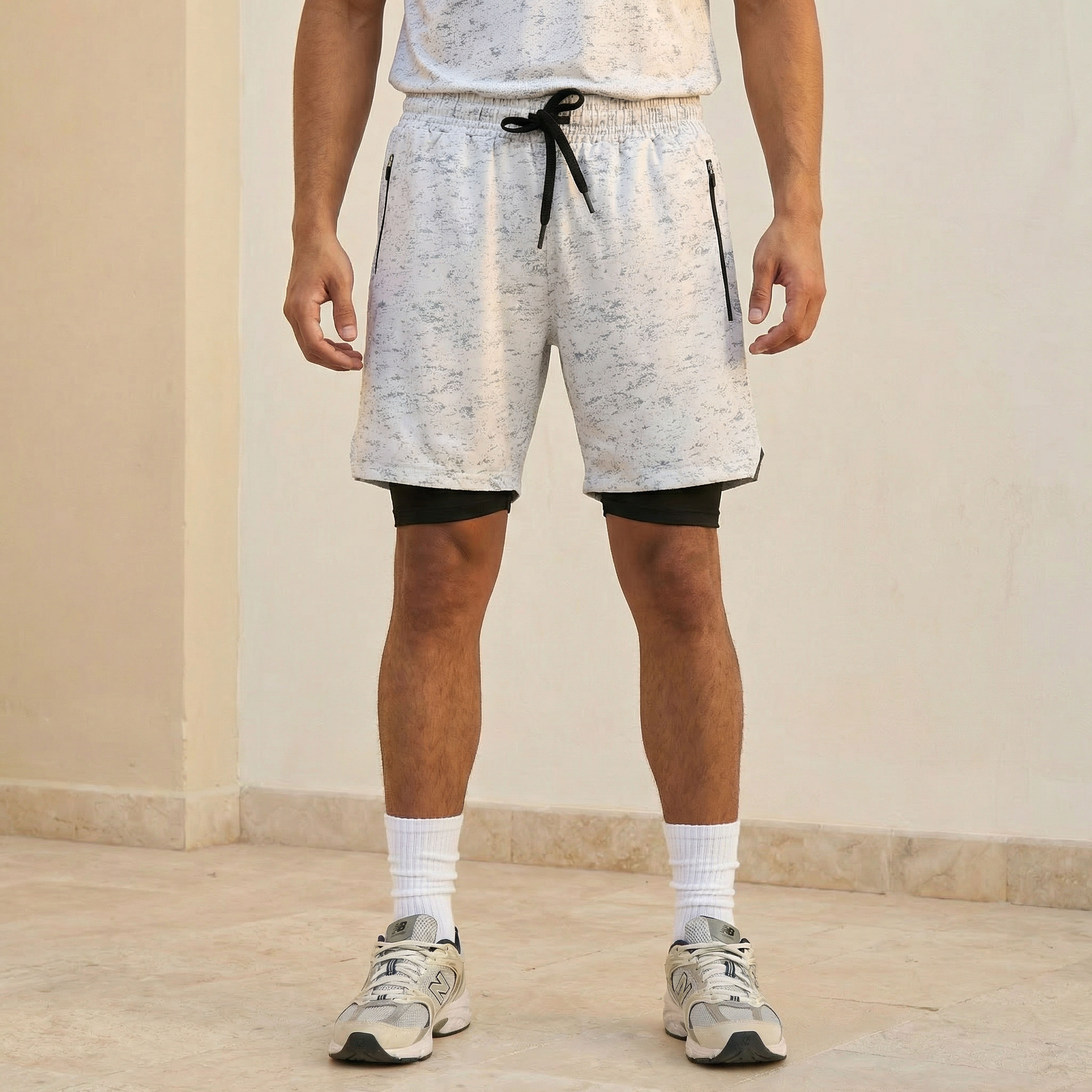 Men 2 Way Stretch Running Shorts-men-clothing-bottoms-shorts-image-1