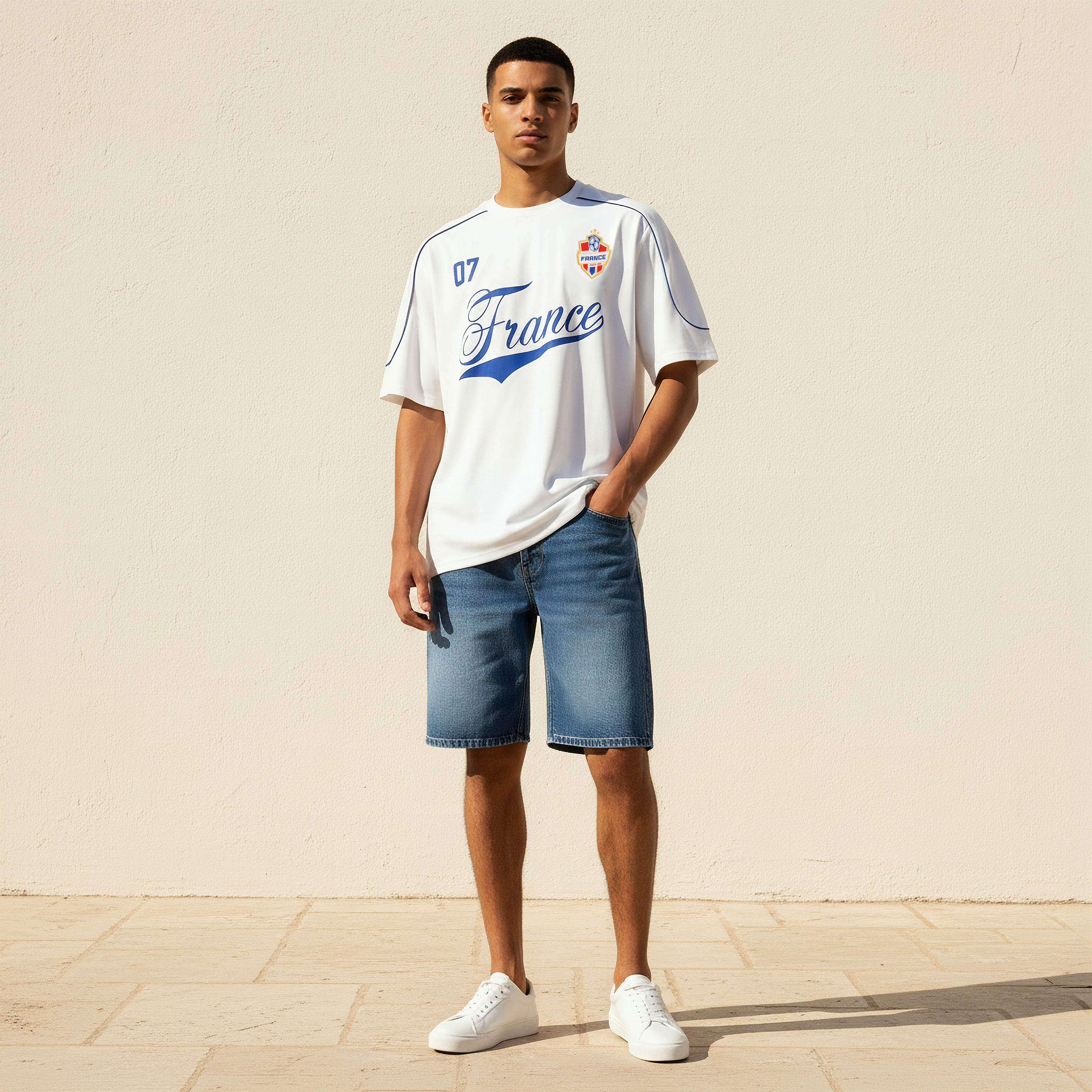 Men Relaxed Fit France Football Jersey-men-clothing-sportswearandactivewear-tshirtsandpolos-image-3