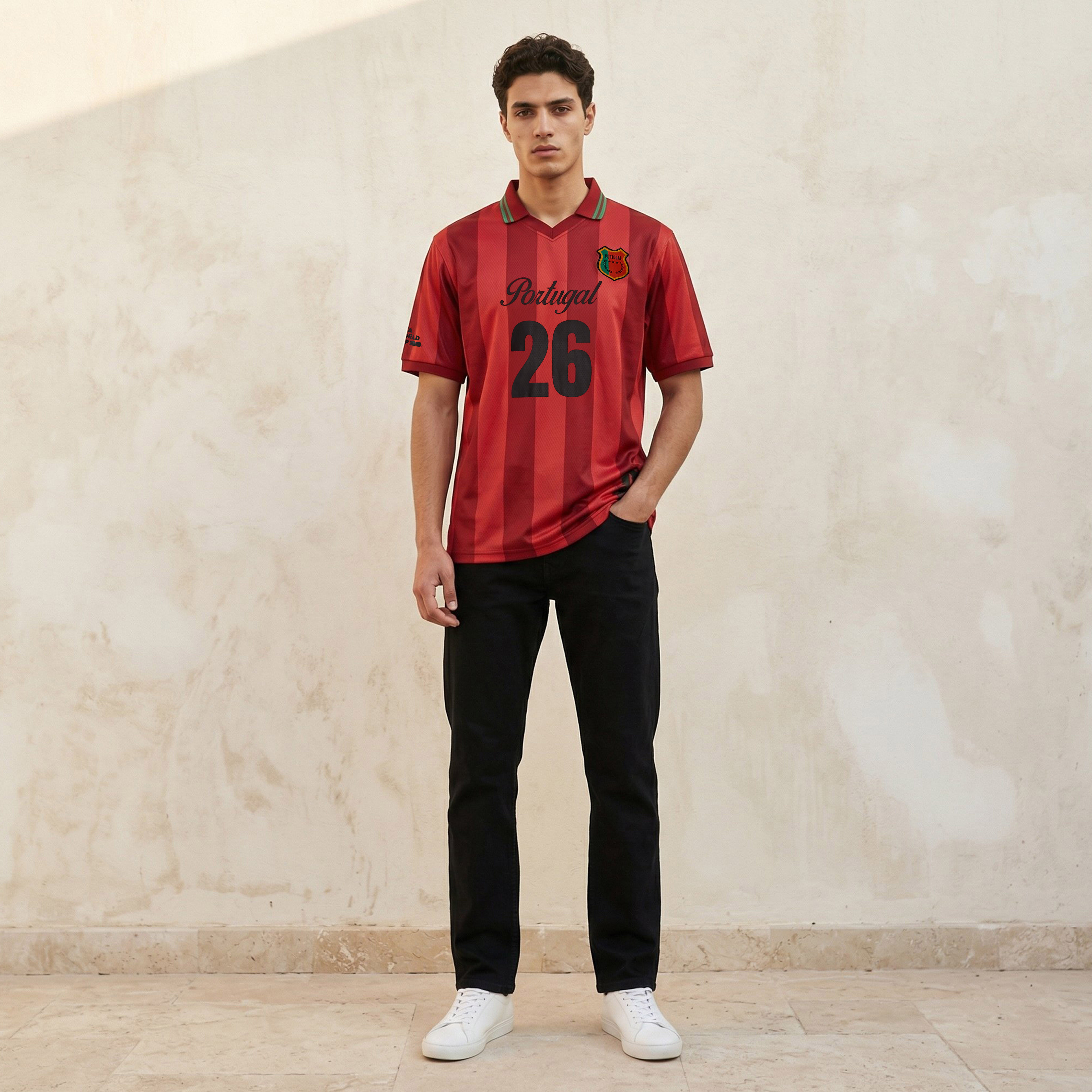 FIFA 26 Portugal Men Collared Neck Short Sleeve T-shirt-men-clothing-sportswearandactivewear-tshirtsandpolos-image-3