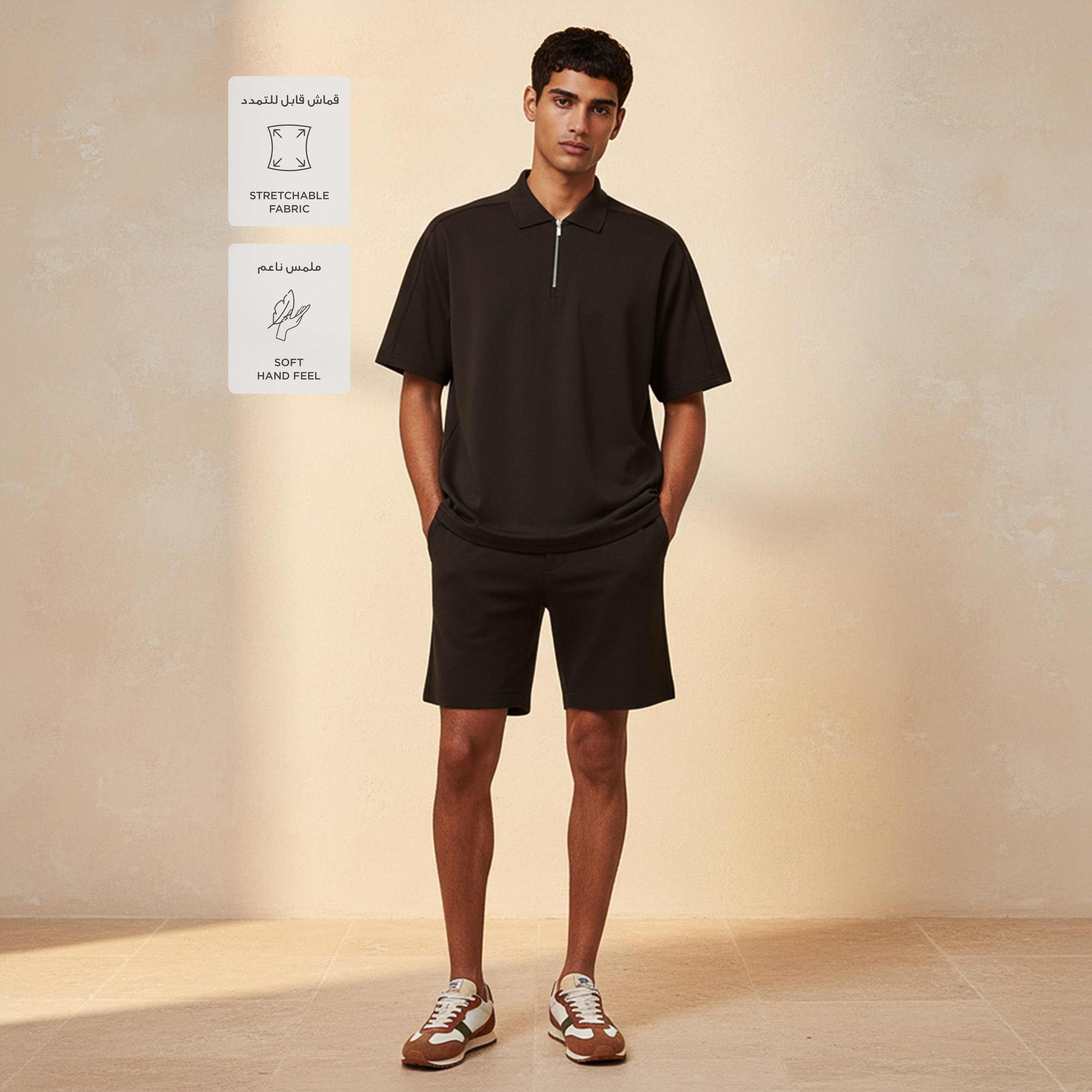 Love Pangolin Men Half Zip Polo T-shirt-men-clothing-tshirtsandpolos-polos-image-3