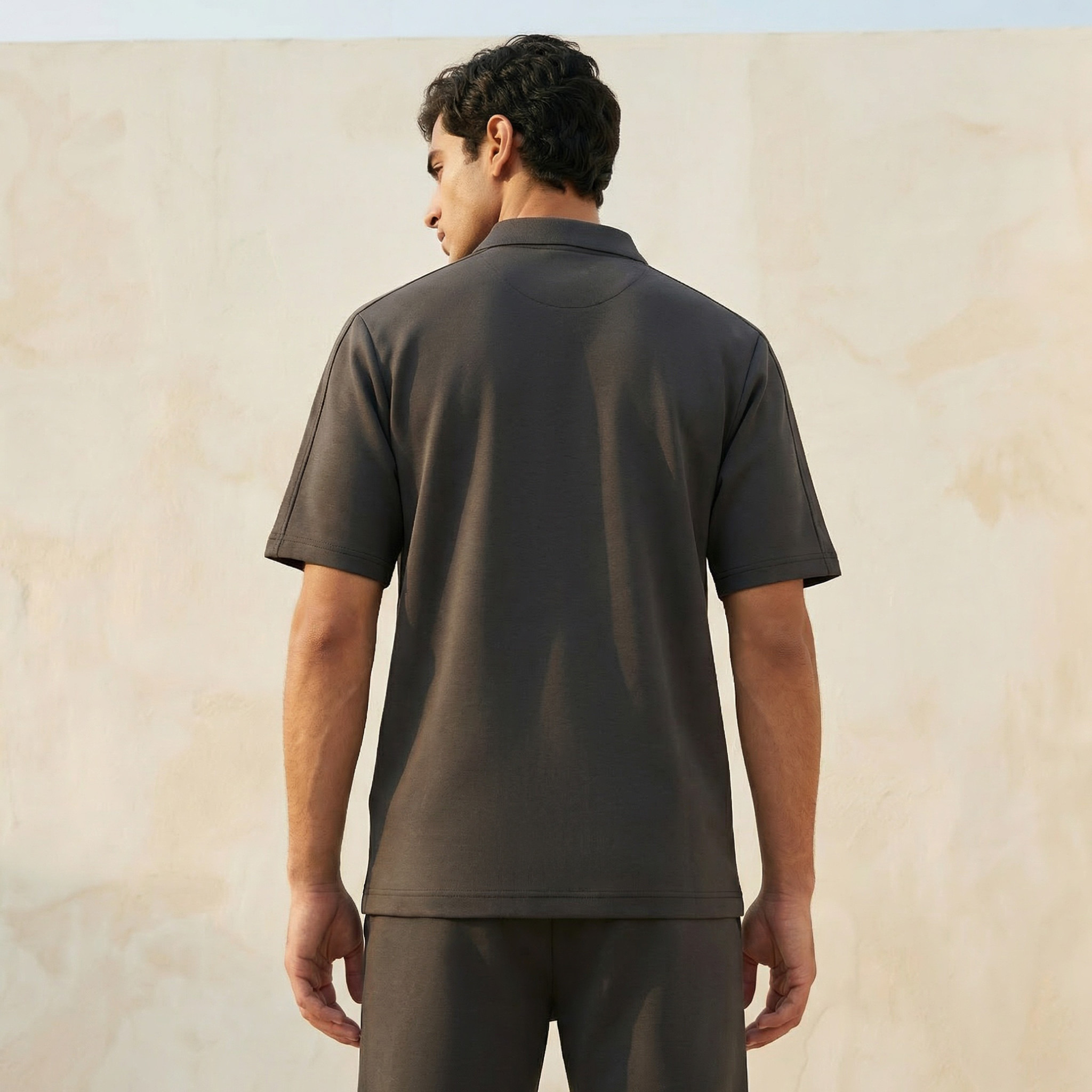 Love Pangolin Men Half Zip Polo T-shirt-men-clothing-tshirtsandpolos-polos-image-4