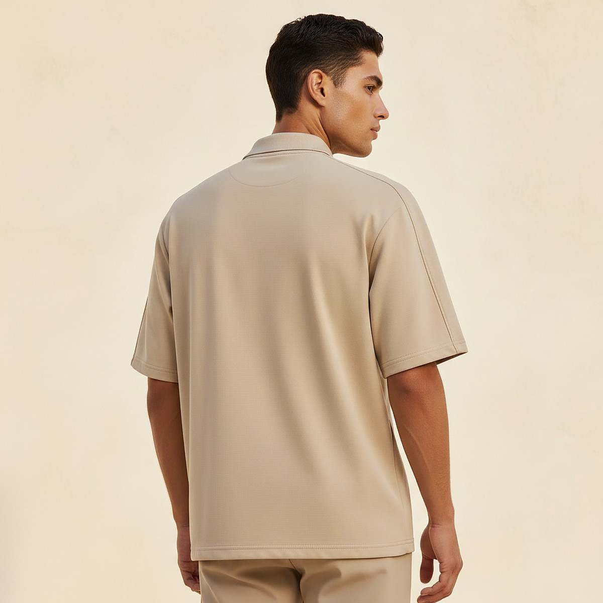 Love Pangolin Men Half Zip Polo T-shirt-men-clothing-tshirtsandpolos-polos-image-4