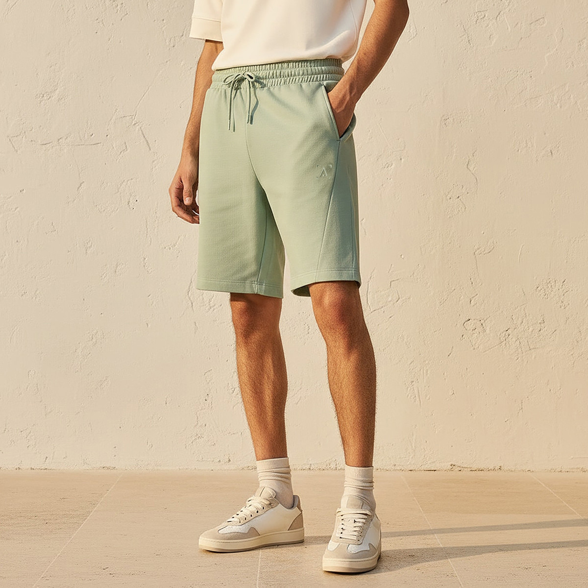 Men Performance Perforated Panel Shorts-men-clothing-bottoms-shorts-image-1