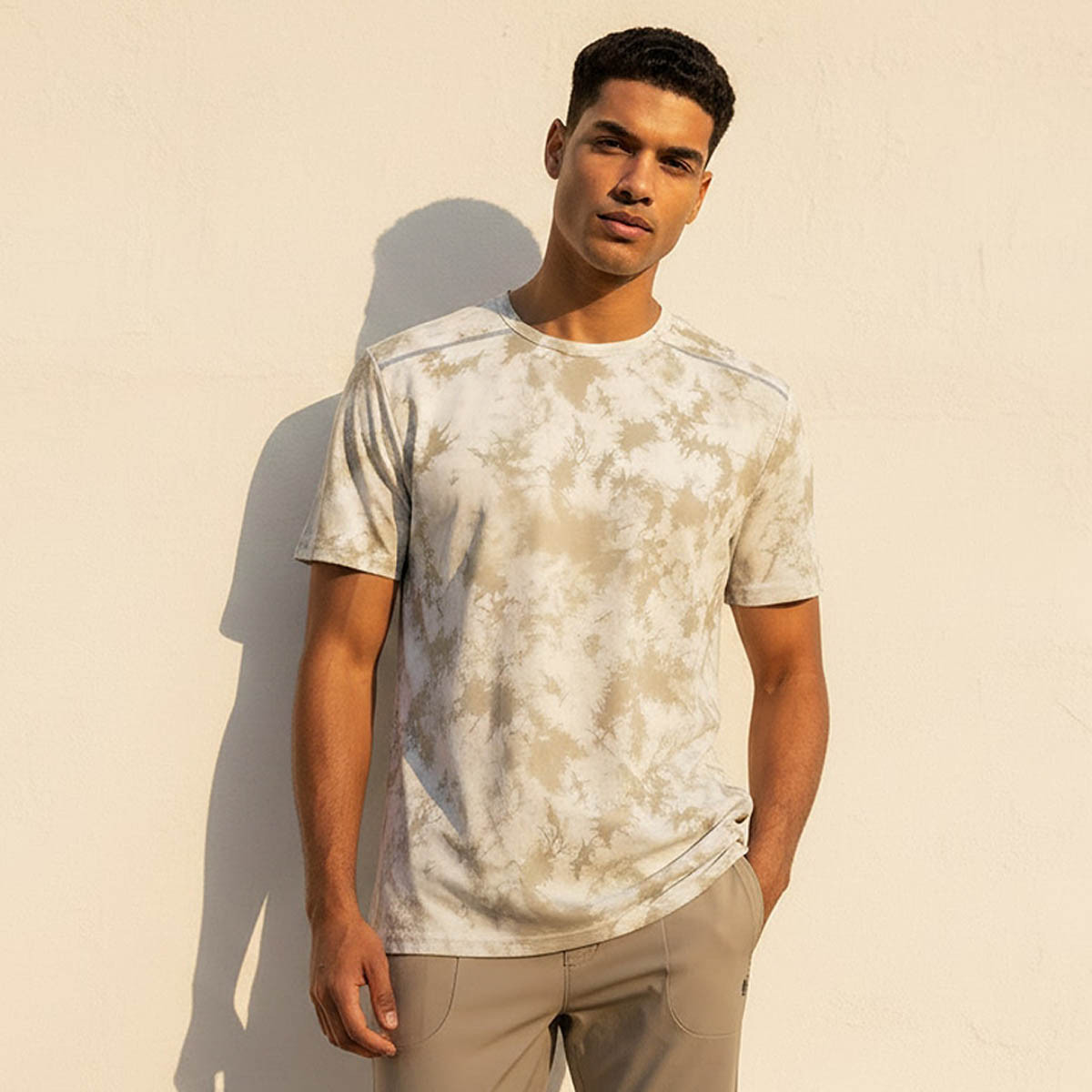 Men Abstract Print 2 Way Stretch T-shirt-men-clothing-sportswearandactivewear-tshirtsandpolos-image-1