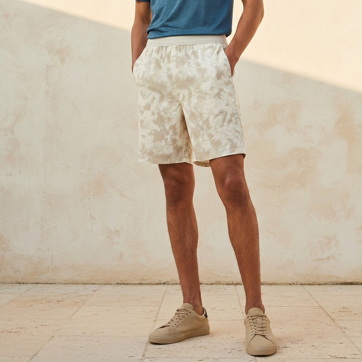 Men 2-Way Stretch Printed Shorts-men-clothing-bottoms-shorts-image-1