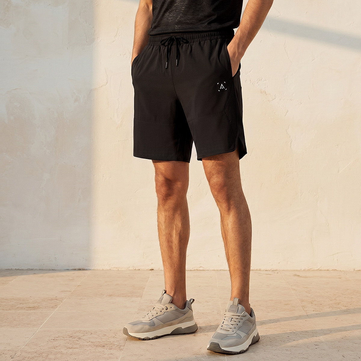 Men Cut and Sew Shorts-men-clothing-bottoms-shorts-image-1