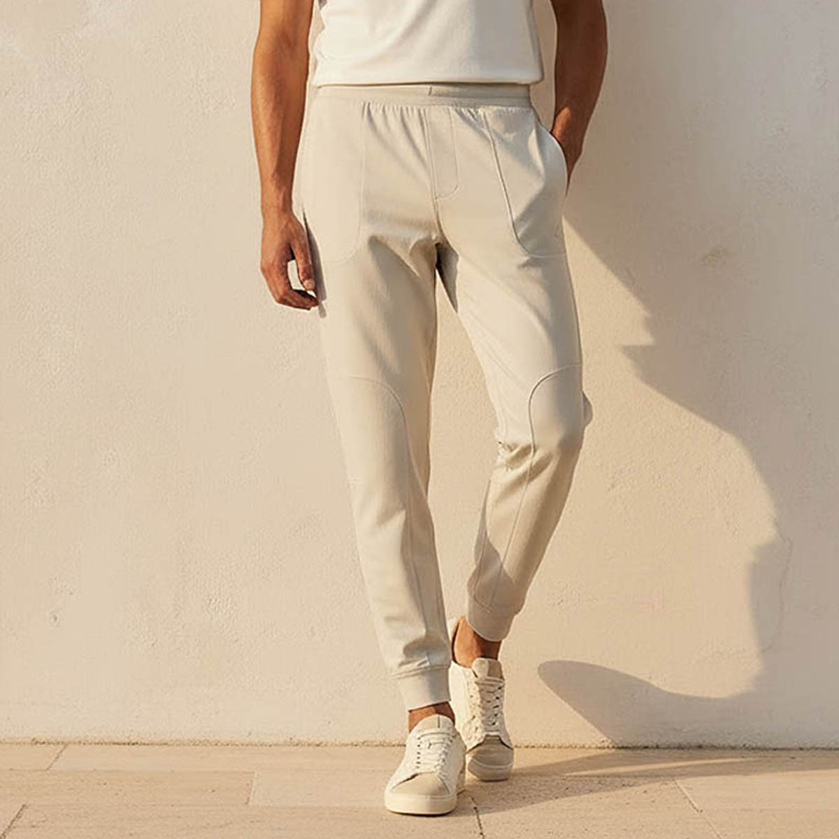 Men Panelled 4 Way Stretch Joggers-men-clothing-sportswearandactivewear-bottoms-joggers-image-1