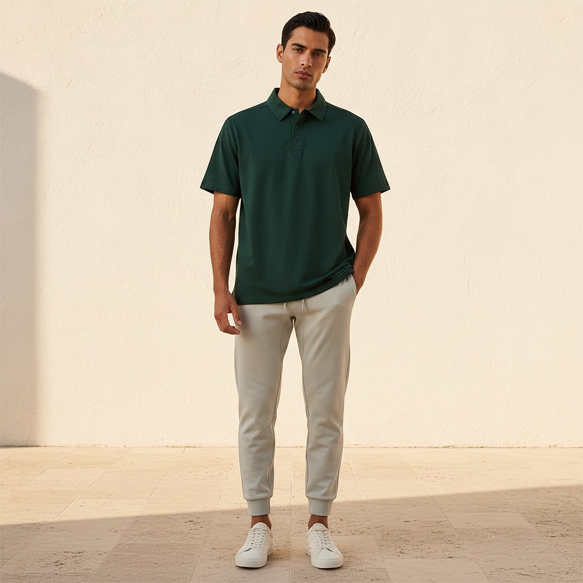 تيشيرت بولو مرن بياقة كلاسيكية أنيقة-men-clothing-sportswearandactivewear-tshirtsandpolos-image-3