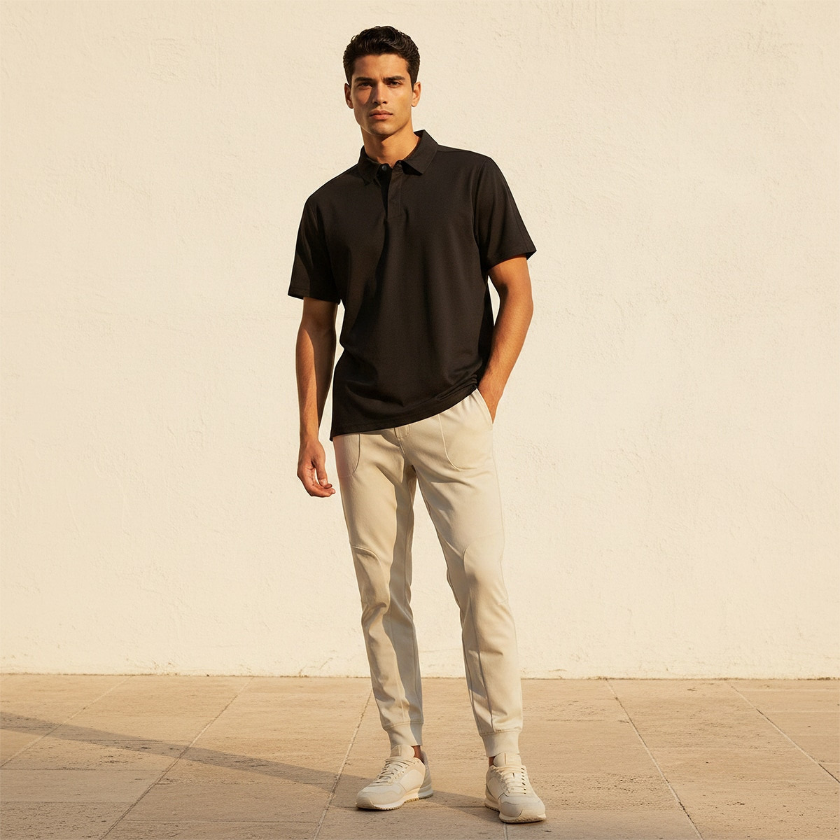 تيشيرت بولو مرن بياقة كلاسيكية أنيقة-men-clothing-sportswearandactivewear-tshirtsandpolos-image-3
