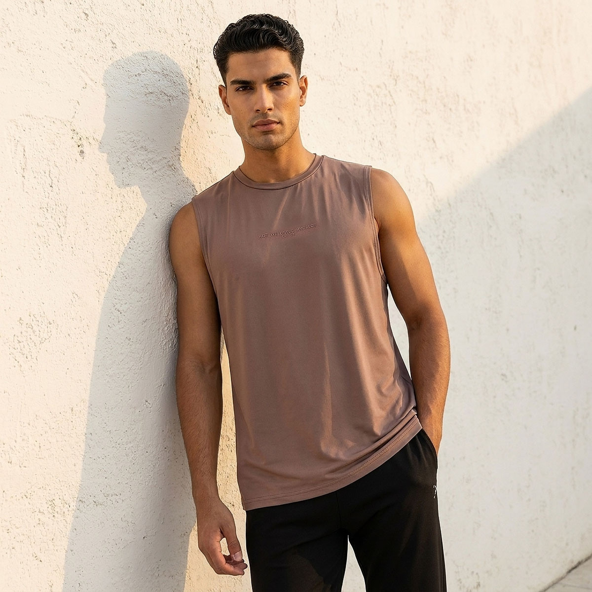 Crew Neck Sleeveless T-shirt-men-clothing-sportswearandactivewear-tshirtsandpolos-image-1