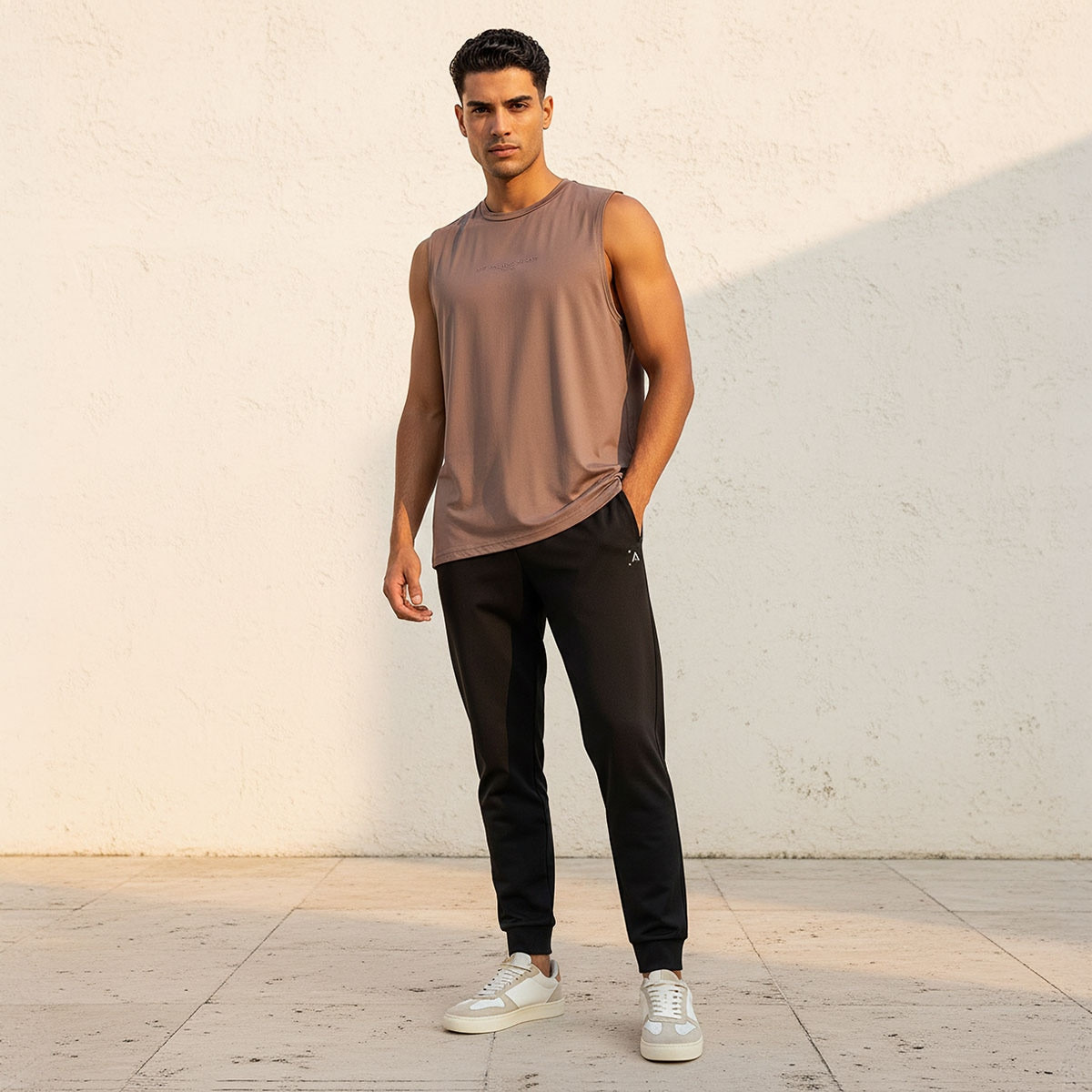 Crew Neck Sleeveless T-shirt-men-clothing-sportswearandactivewear-tshirtsandpolos-image-3