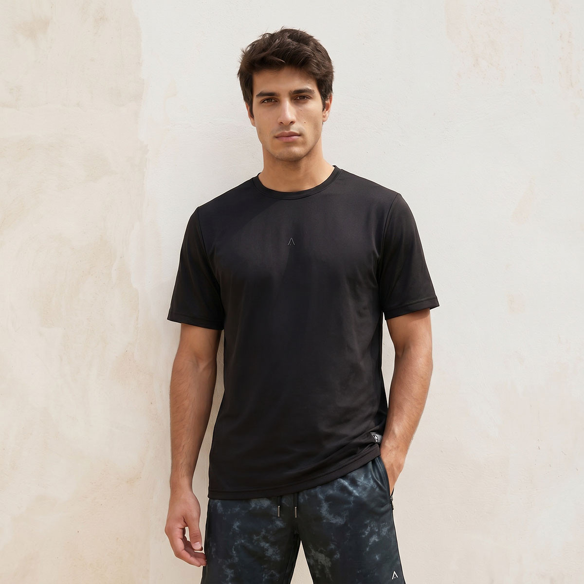 Typographic Print Performance T-shirt-men-clothing-sportswearandactivewear-tshirtsandpolos-image-1
