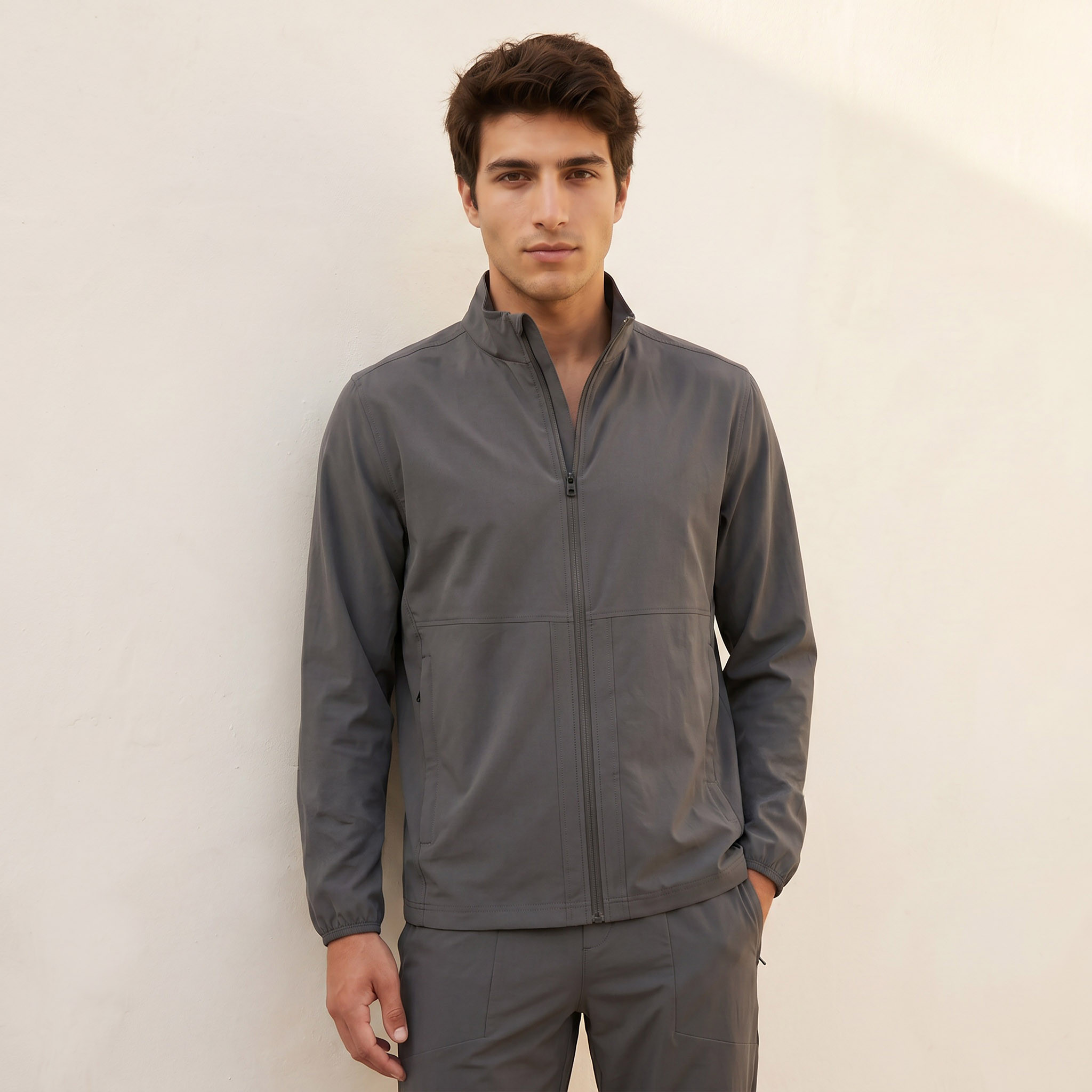 جاكيت بياقة عالية وسحاب-men-clothing-jacketsandblazers-jackets-image-1