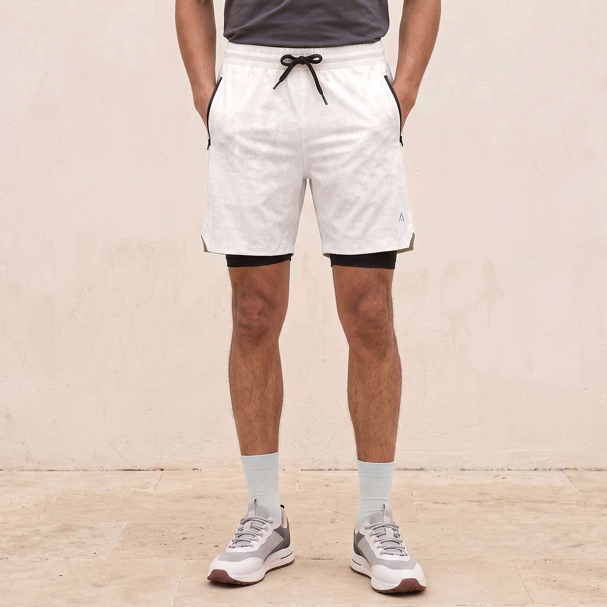 Printed 4-Way Stretch Dual Shorts with Inner Liner-men-clothing-bottoms-shorts-image-1