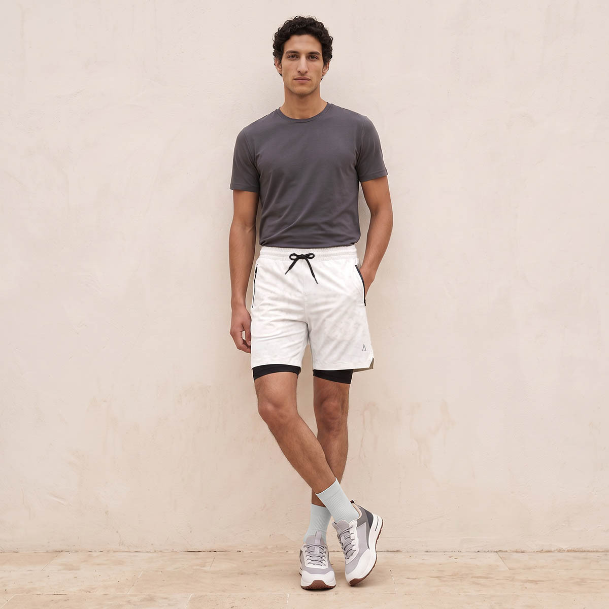 Printed 4-Way Stretch Dual Shorts with Inner Liner-men-clothing-bottoms-shorts-image-3