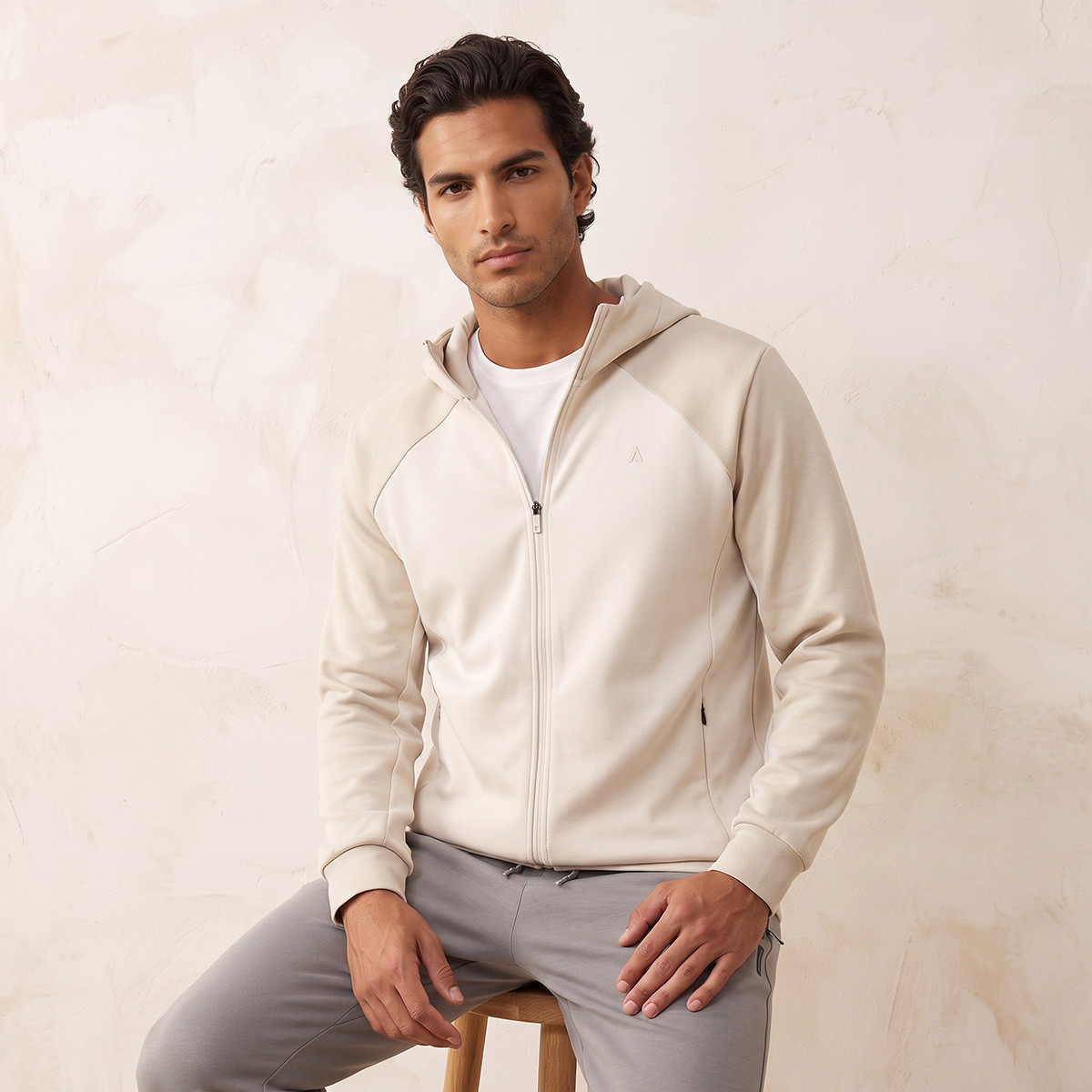 Colourblock Zip Through Hoodie with Pocket-men-winterwear-hoodiesandsweatshirts-image-5