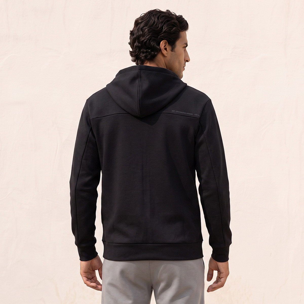 Colourblock Zip Through Hoodie with Pocket-men-winterwear-hoodiesandsweatshirts-image-3