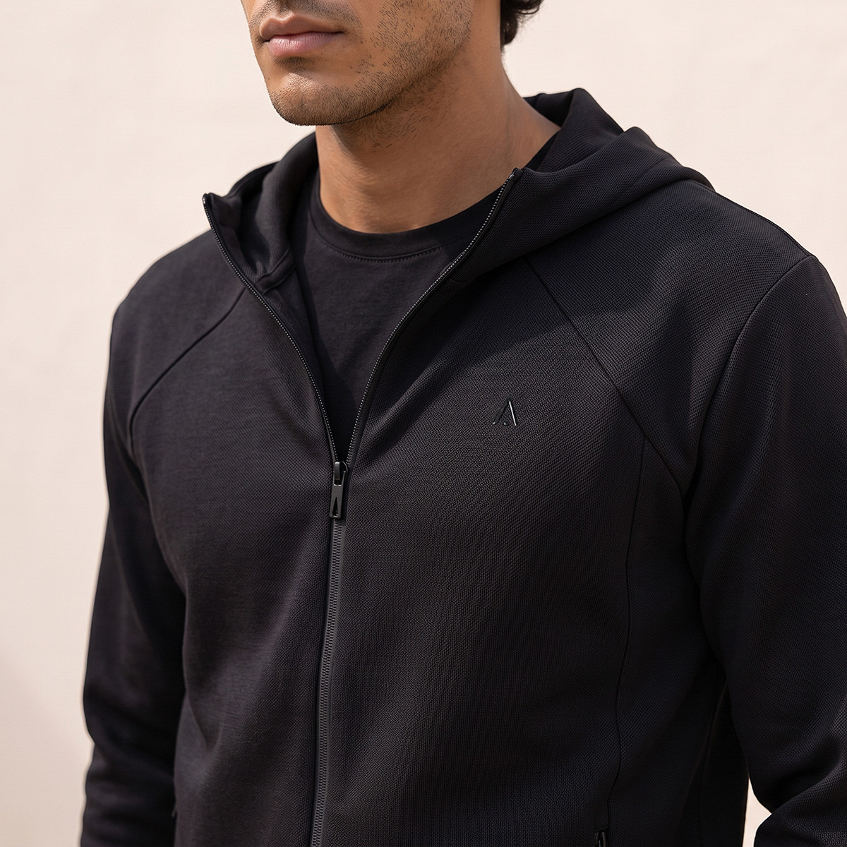 Colourblock Zip Through Hoodie with Pocket-men-winterwear-hoodiesandsweatshirts-image-4