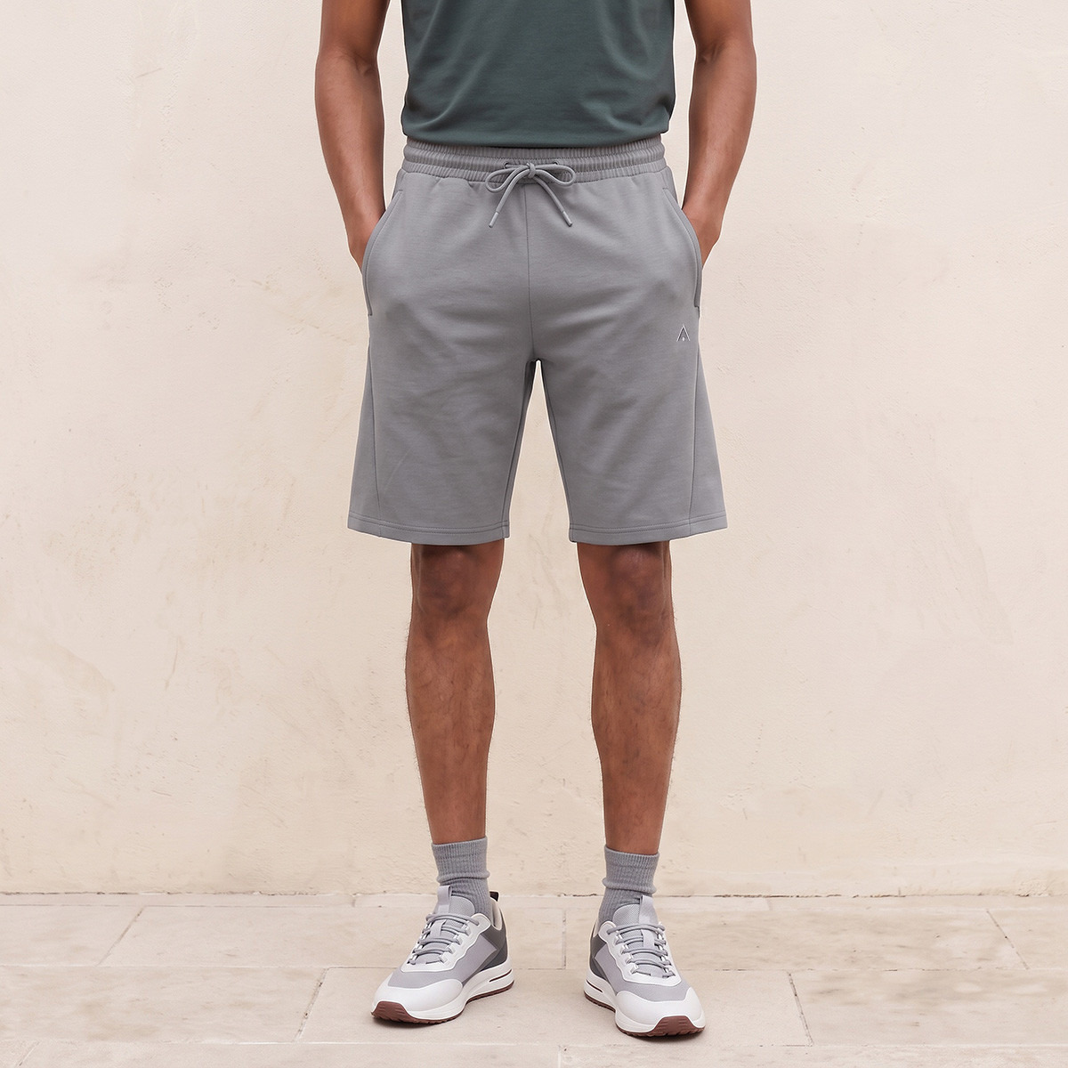Elasticated Drawstring Shorts with Pockets-men-clothing-bottoms-shorts-image-1