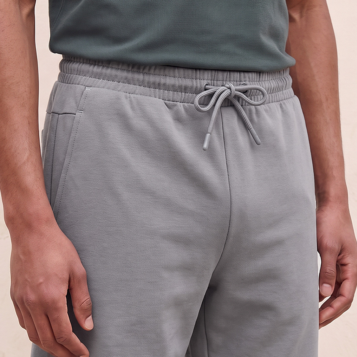 Elasticated Drawstring Shorts with Pockets-men-clothing-bottoms-shorts-image-4