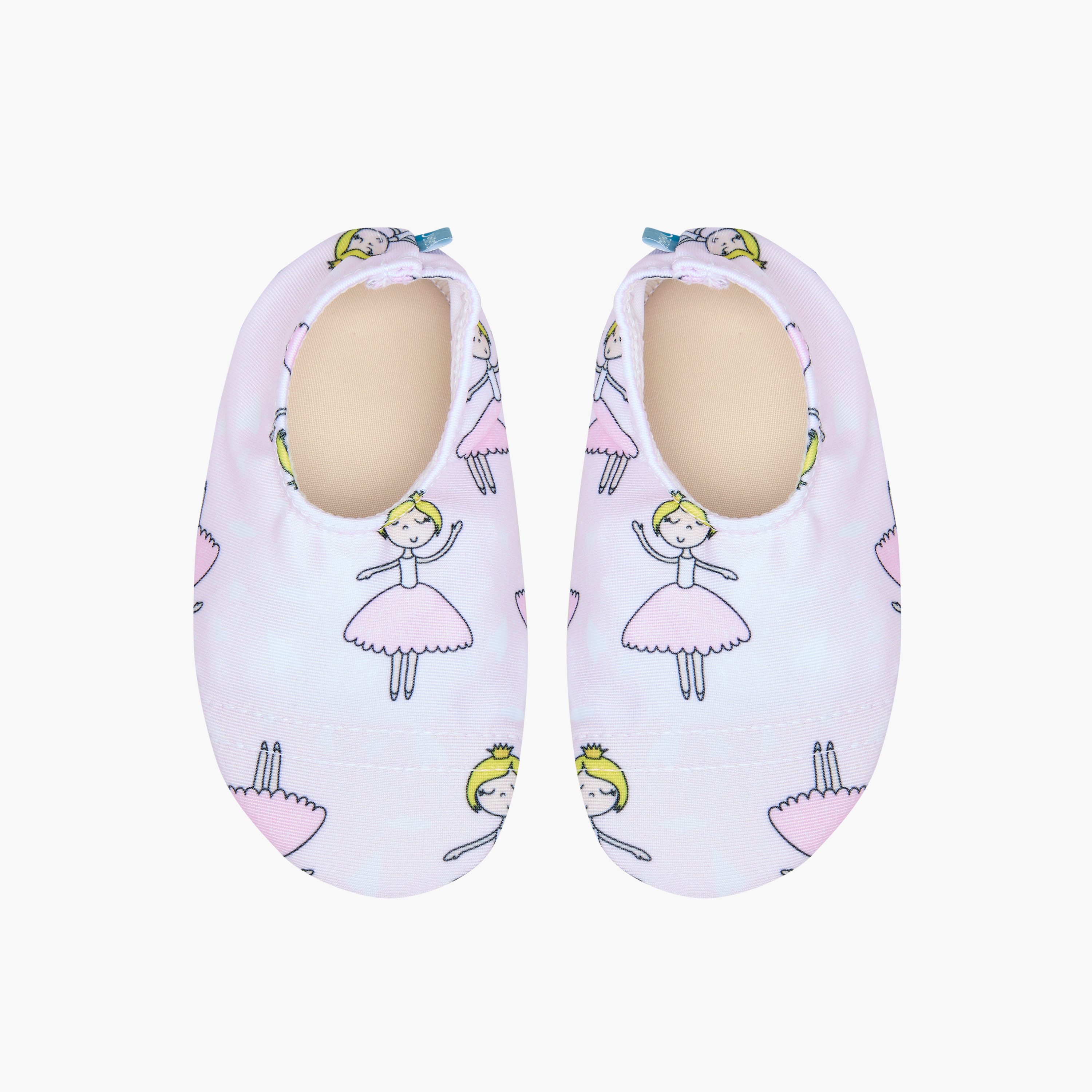 Juniors Ballerina Print Slip-On Pool Shoes-baby-girls-clothing-swimwear-image-1