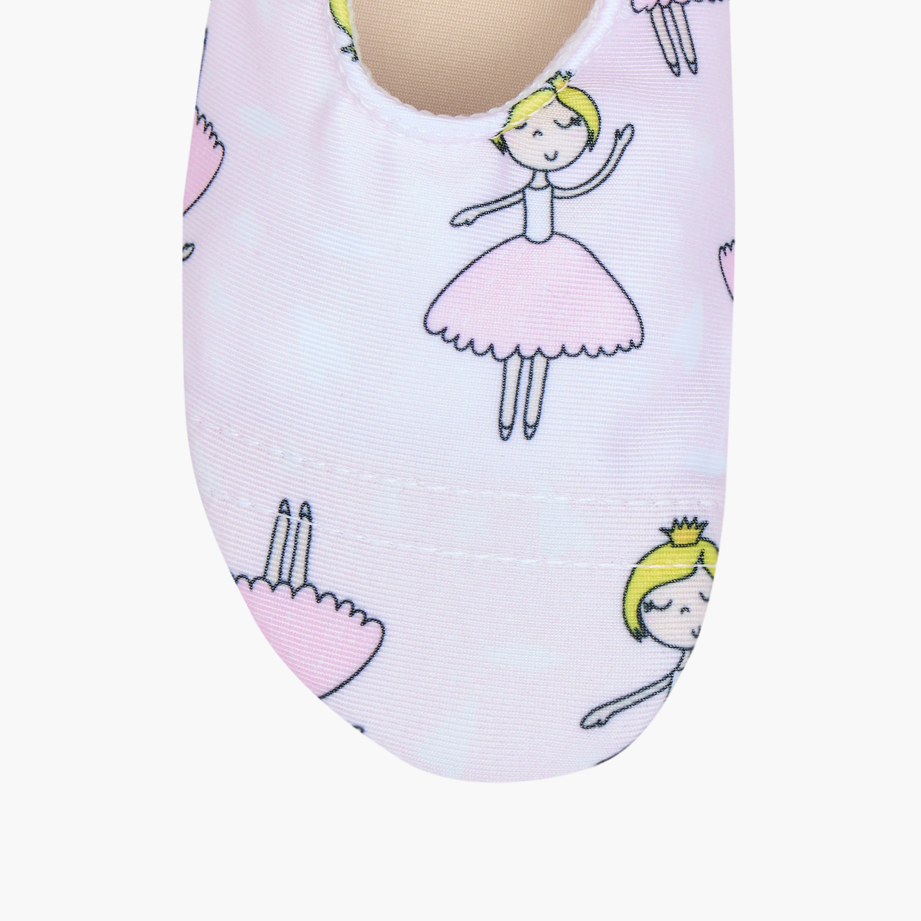 Juniors Ballerina Print Slip-On Pool Shoes-baby-girls-clothing-swimwear-image-3