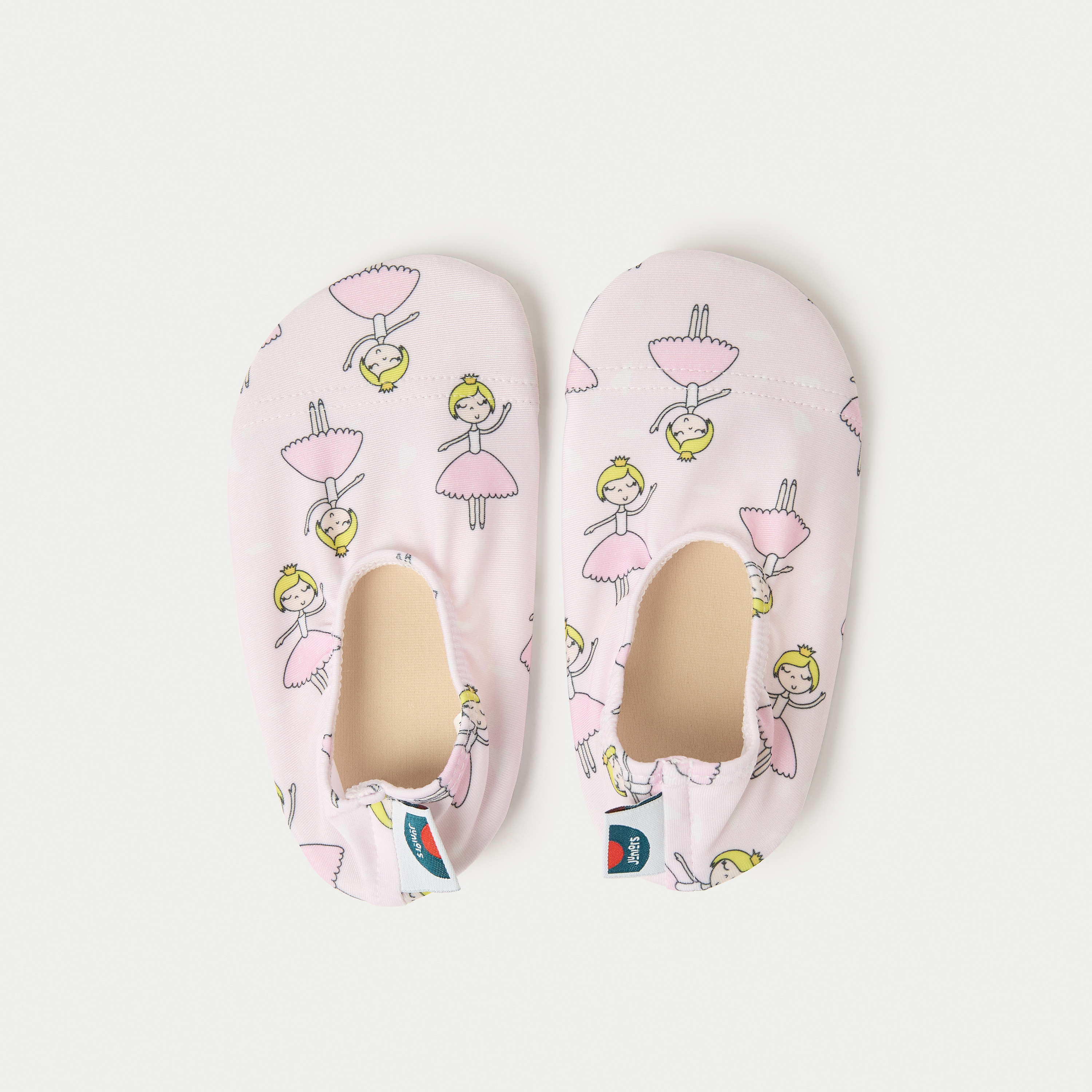 Juniors All-Over Ballerina Print Slip-On Pool Shoes-girls-clothing-sportswear-swimwear-image-1