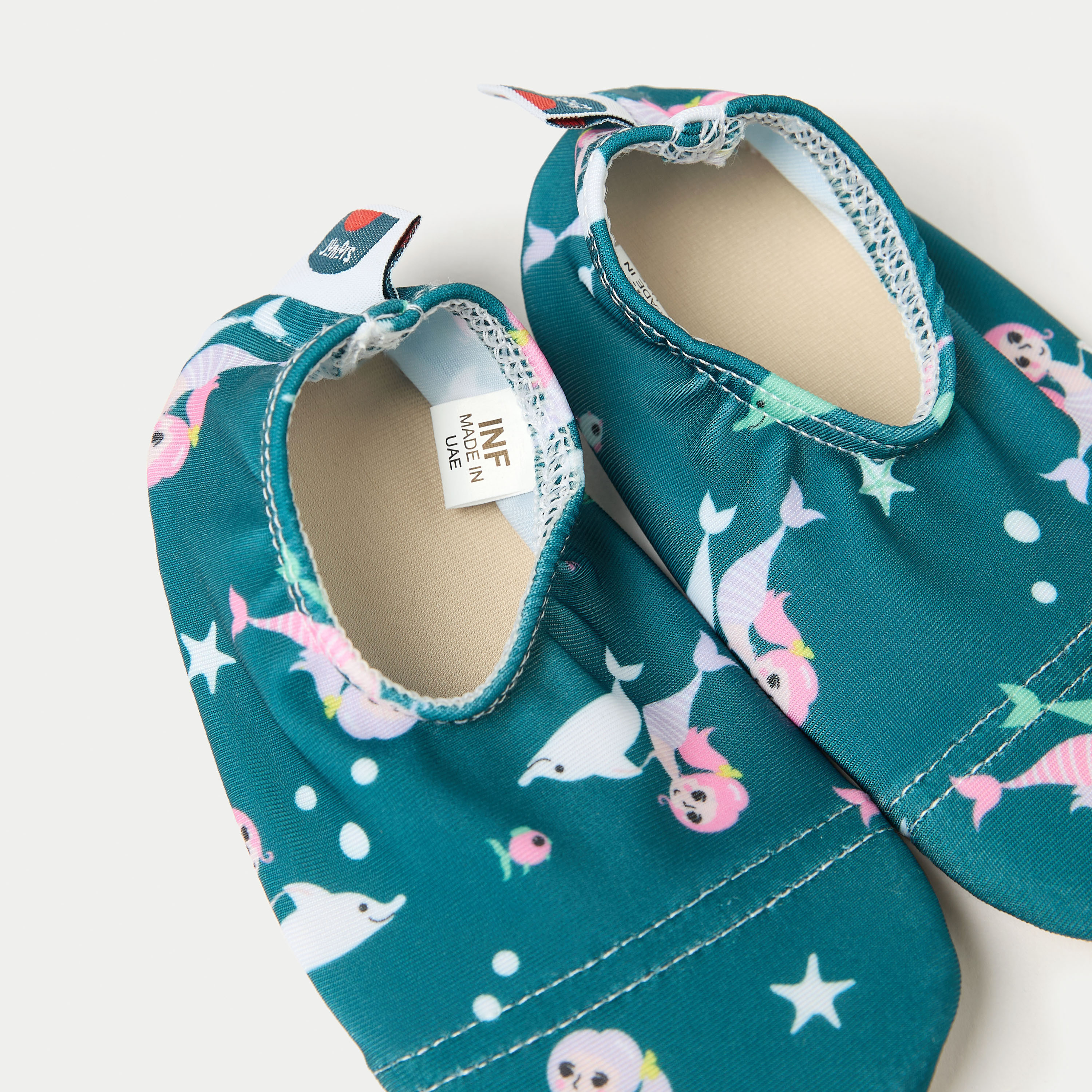 Juniors All-Over Mermaid Print Slip-On Pool Shoes-baby-girls-clothing-swimwear-image-3