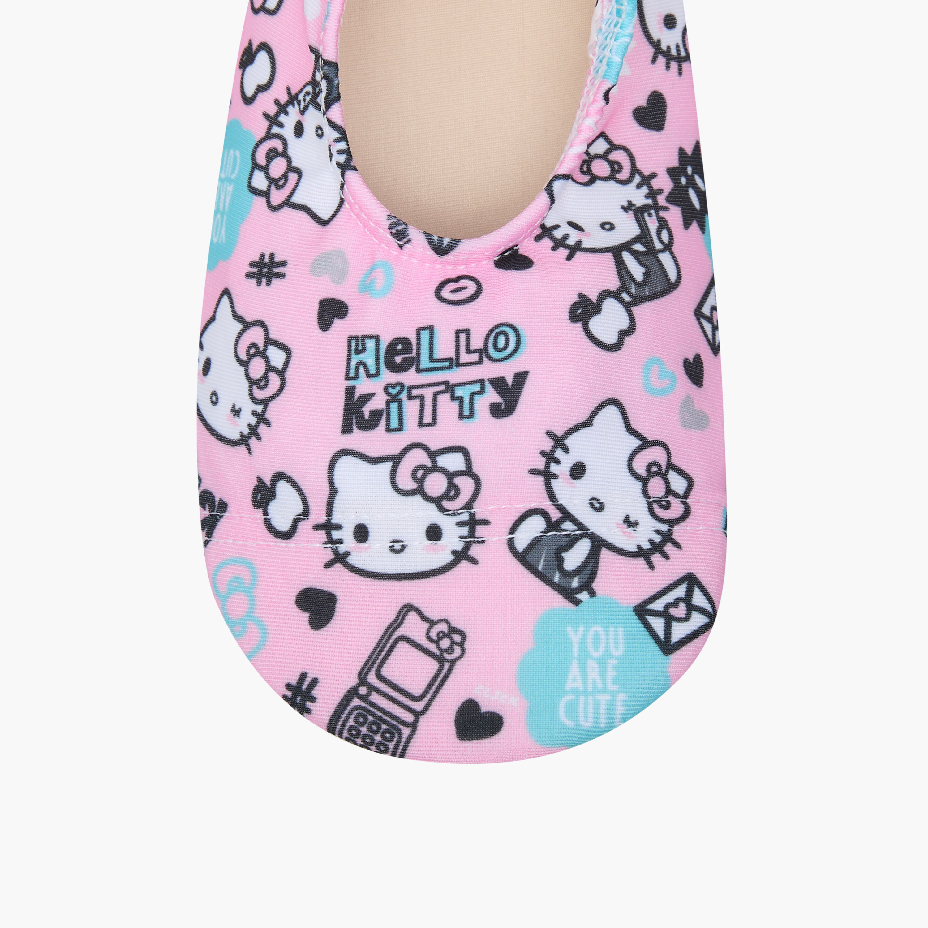 COEGA Sunwear Hello Kitty Print Slip-On Pool Shoes-baby-girls-clothing-swimwear-image-3