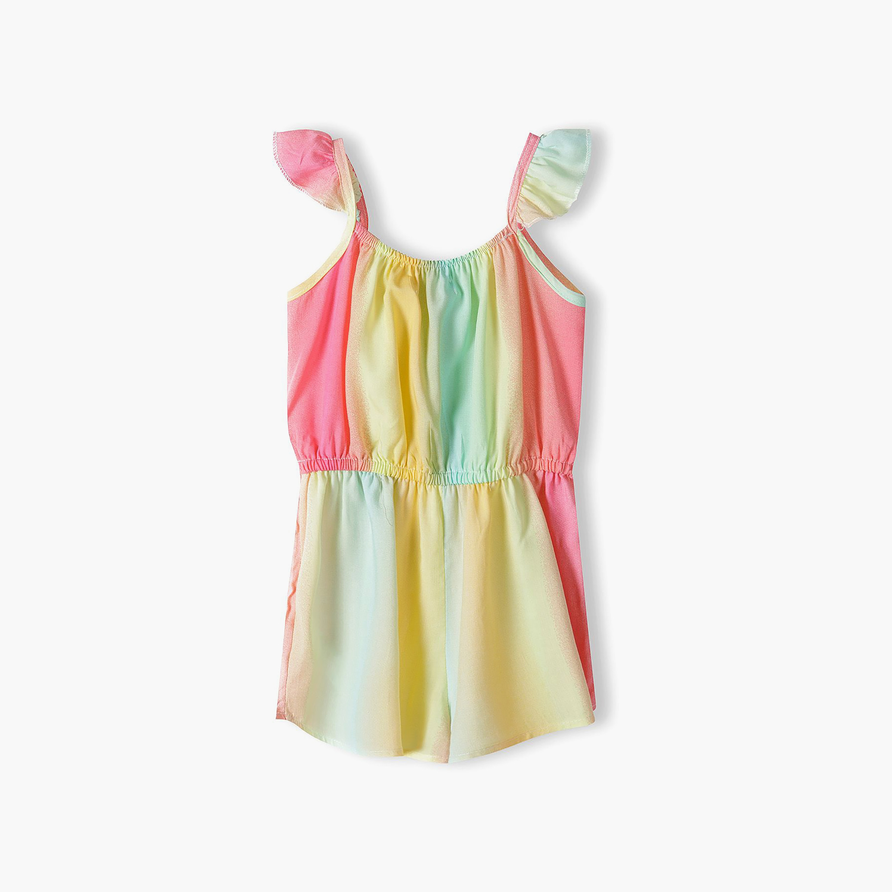 Minoti Printed Cap Sleeve Jumpsuits-girls-clothing-rompers-image-2