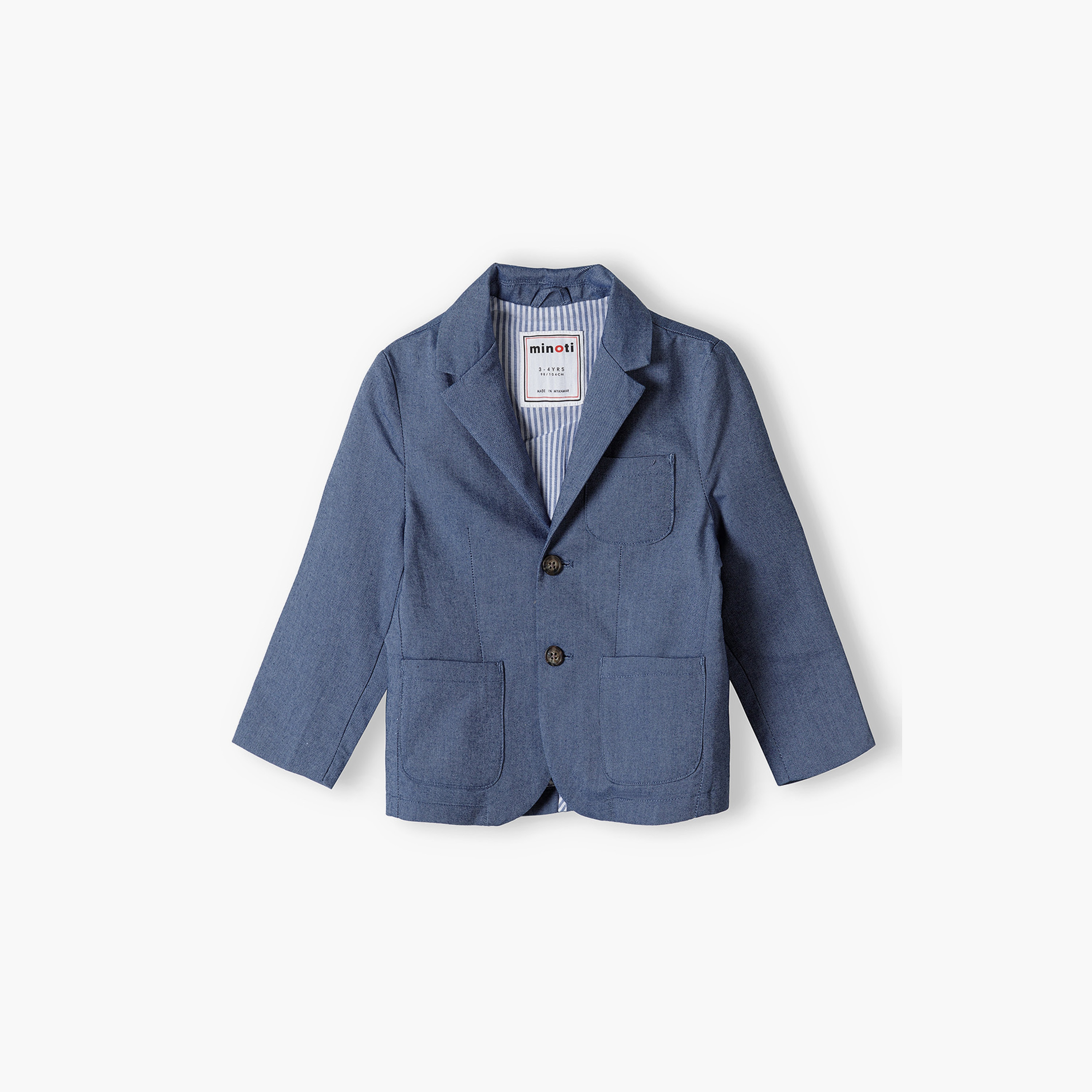 Minoti Lapel Collar Oxford Blazer-boys-clothing-jacketsandcoats-image-2