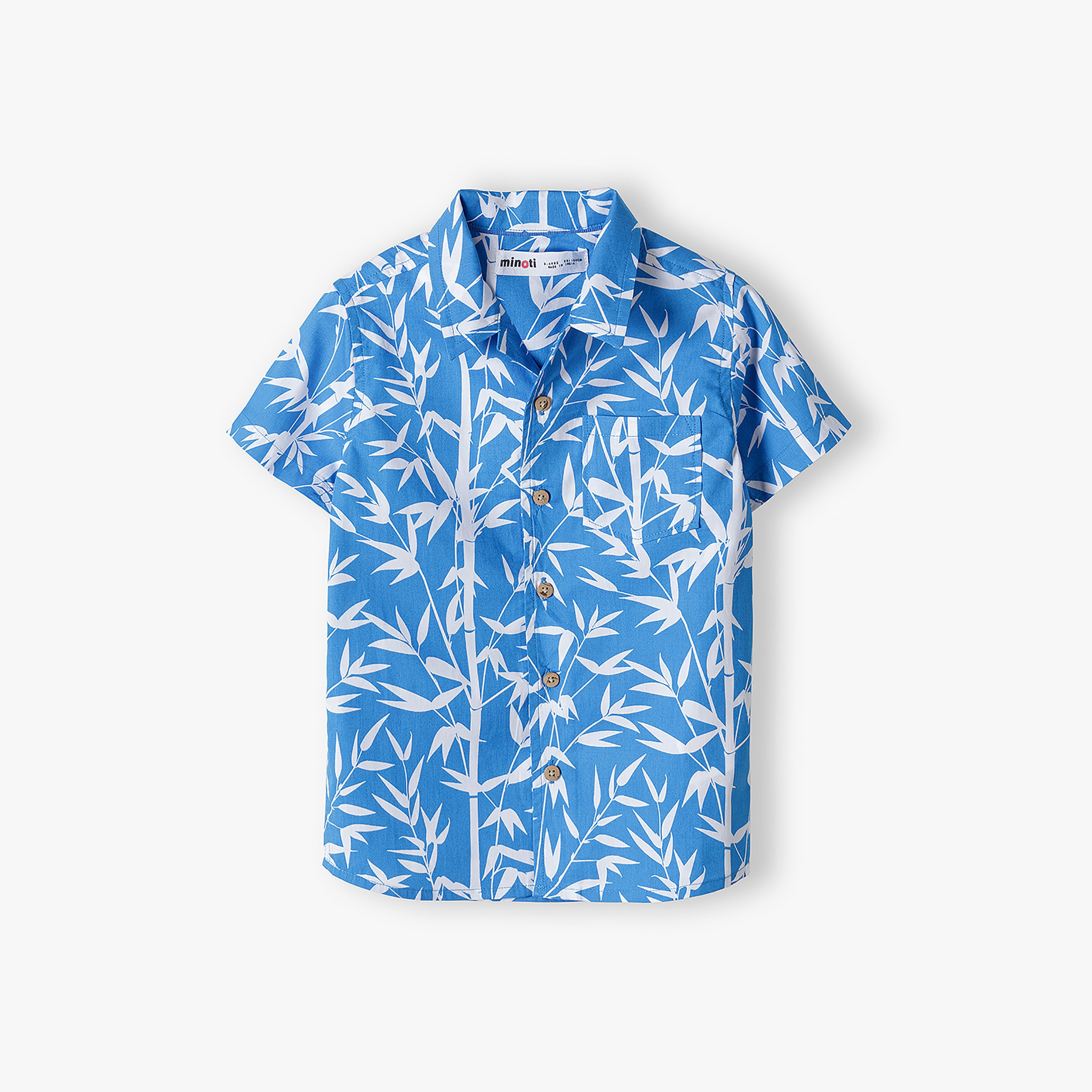 Minoti Printed Short Sleeves Poplin Shirt-cpkids-clothing-boys-tops-shirts-image-2