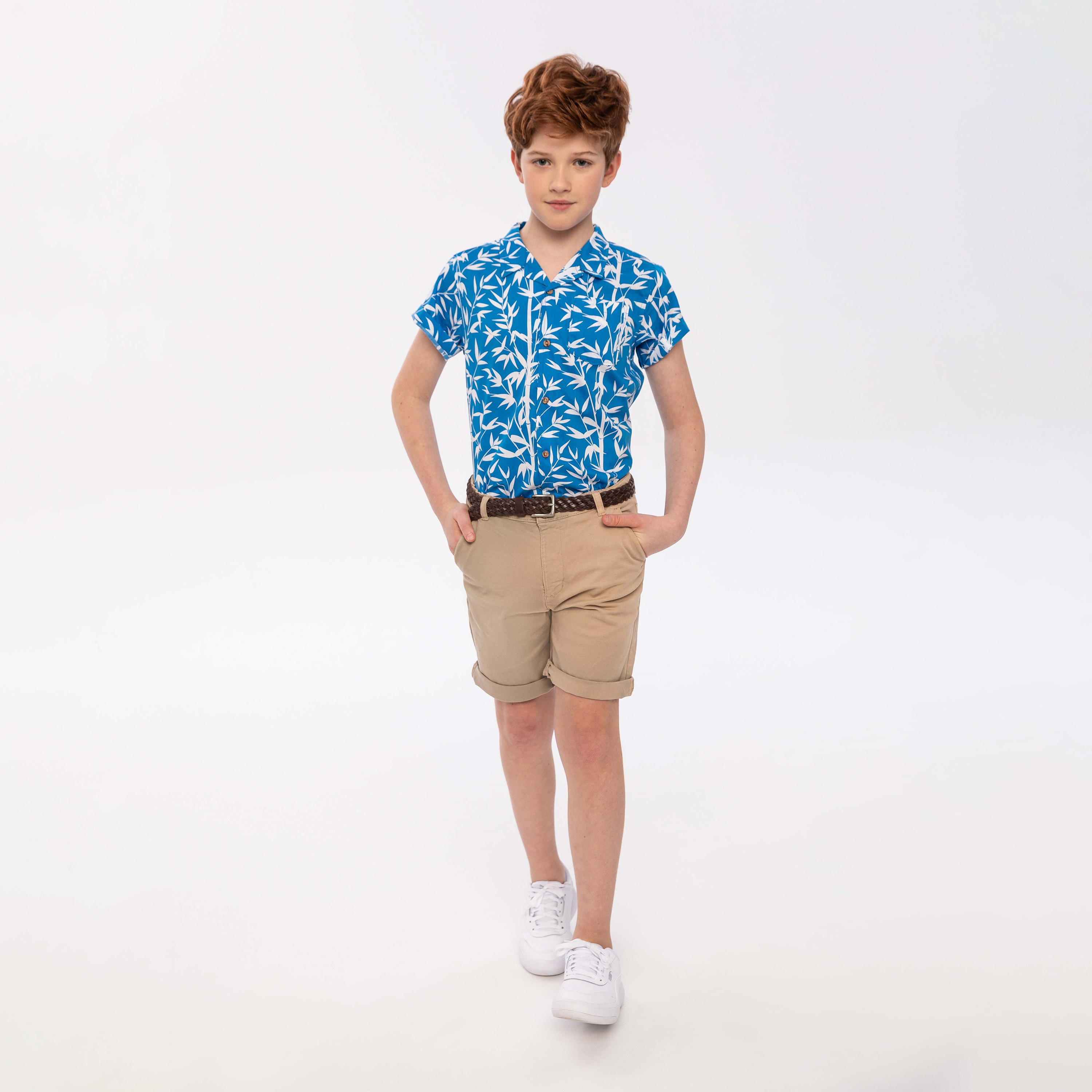 Minoti Printed Short Sleeves Poplin Shirt-cpkids-clothing-boys-tops-shirts-image-3