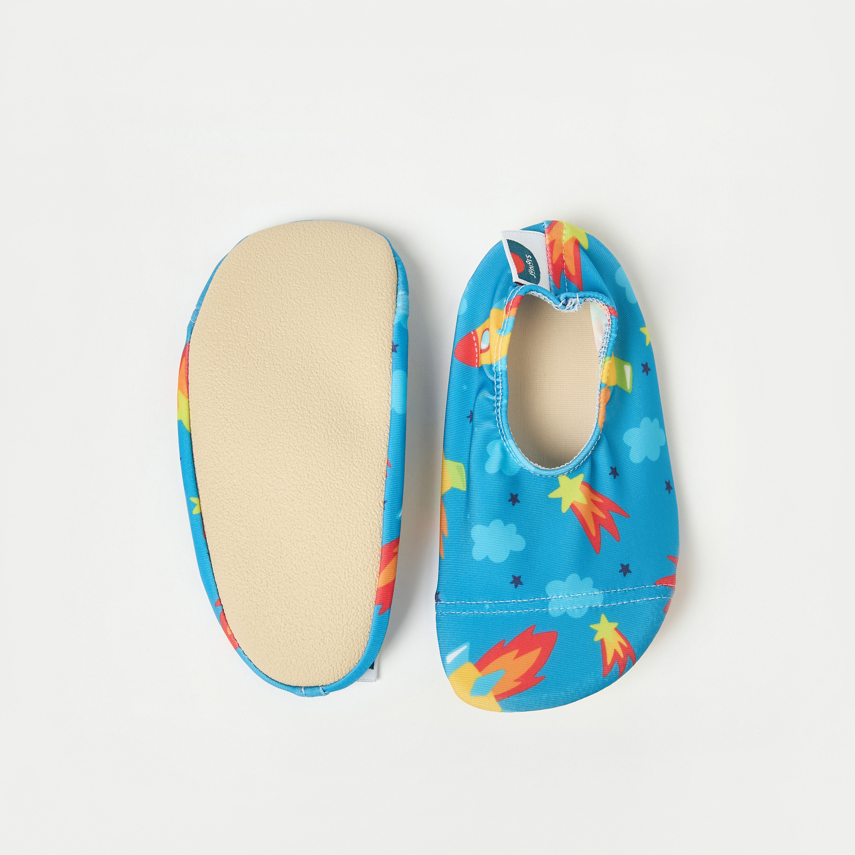 حذاء مضاد للانزلاق لحمام السباحة بطبعات صاروخ من جونيورز-boys-clothing-swimwear-image-3