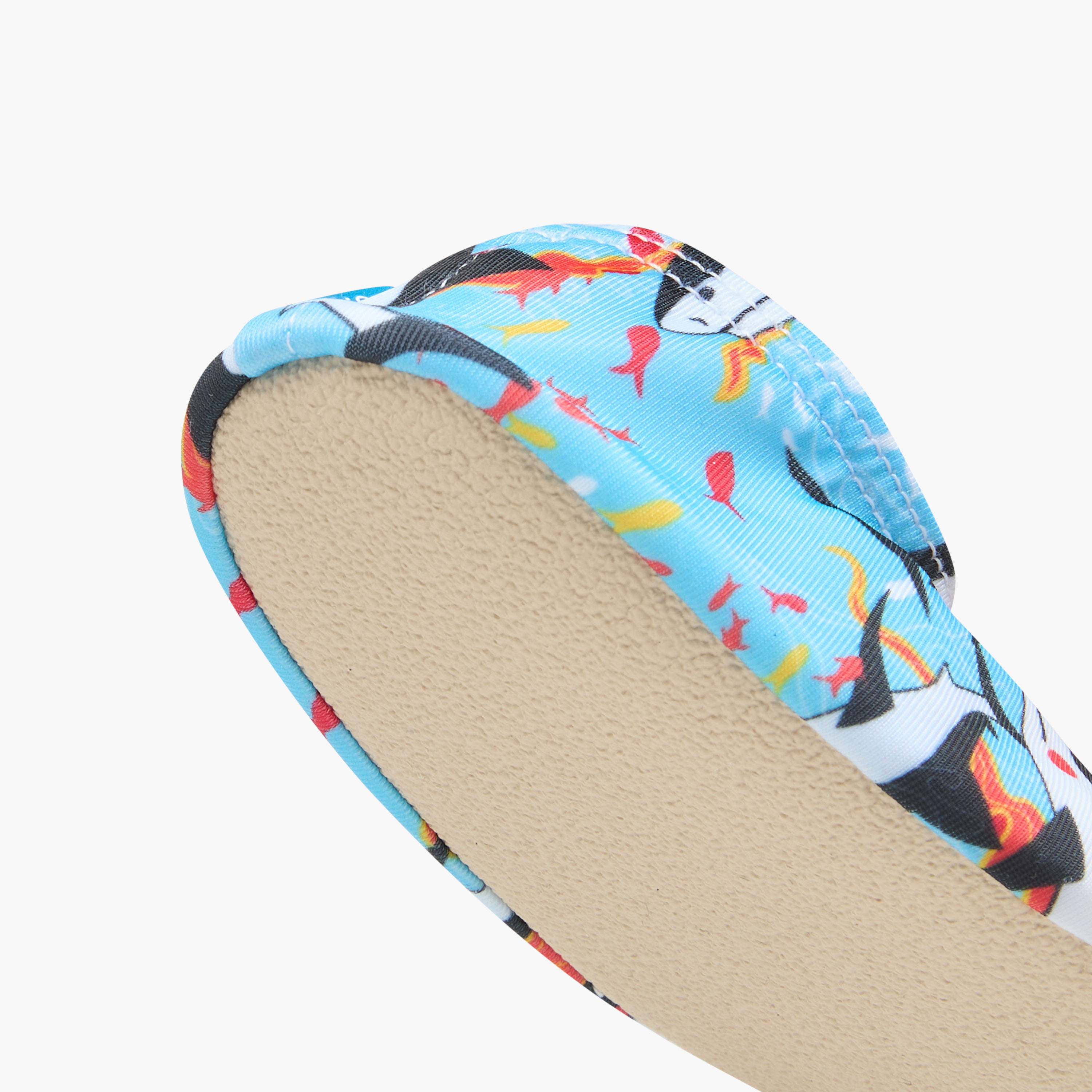 Juniors Shark Print Slip-On Pool Shoes-baby-boys-clothing-swimwear-image-4