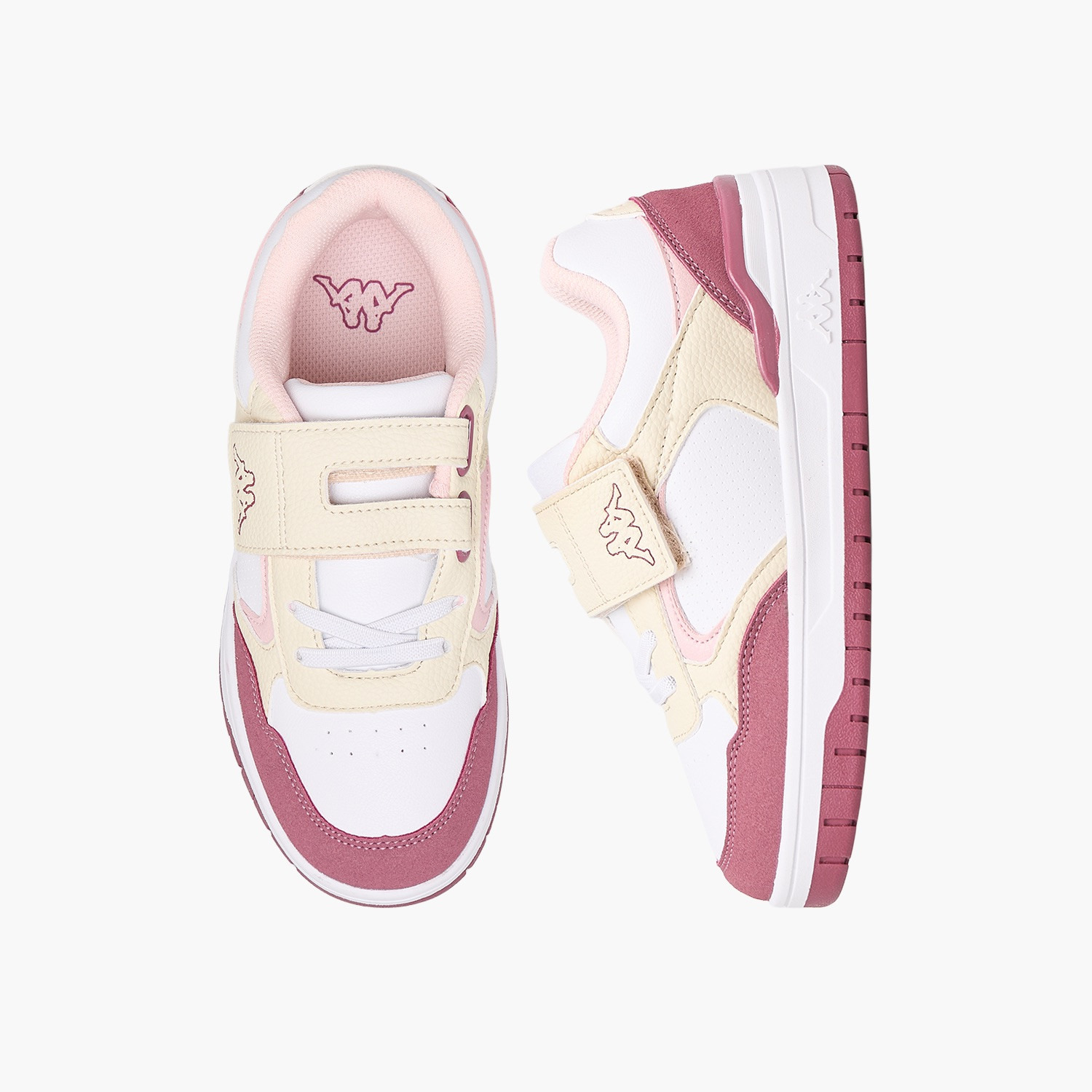 حذاء رياضي بقوالب ملونة وشريط إغلاق لاصق للبنات من كانجاروز-girls-shoes-sneakers-image-1