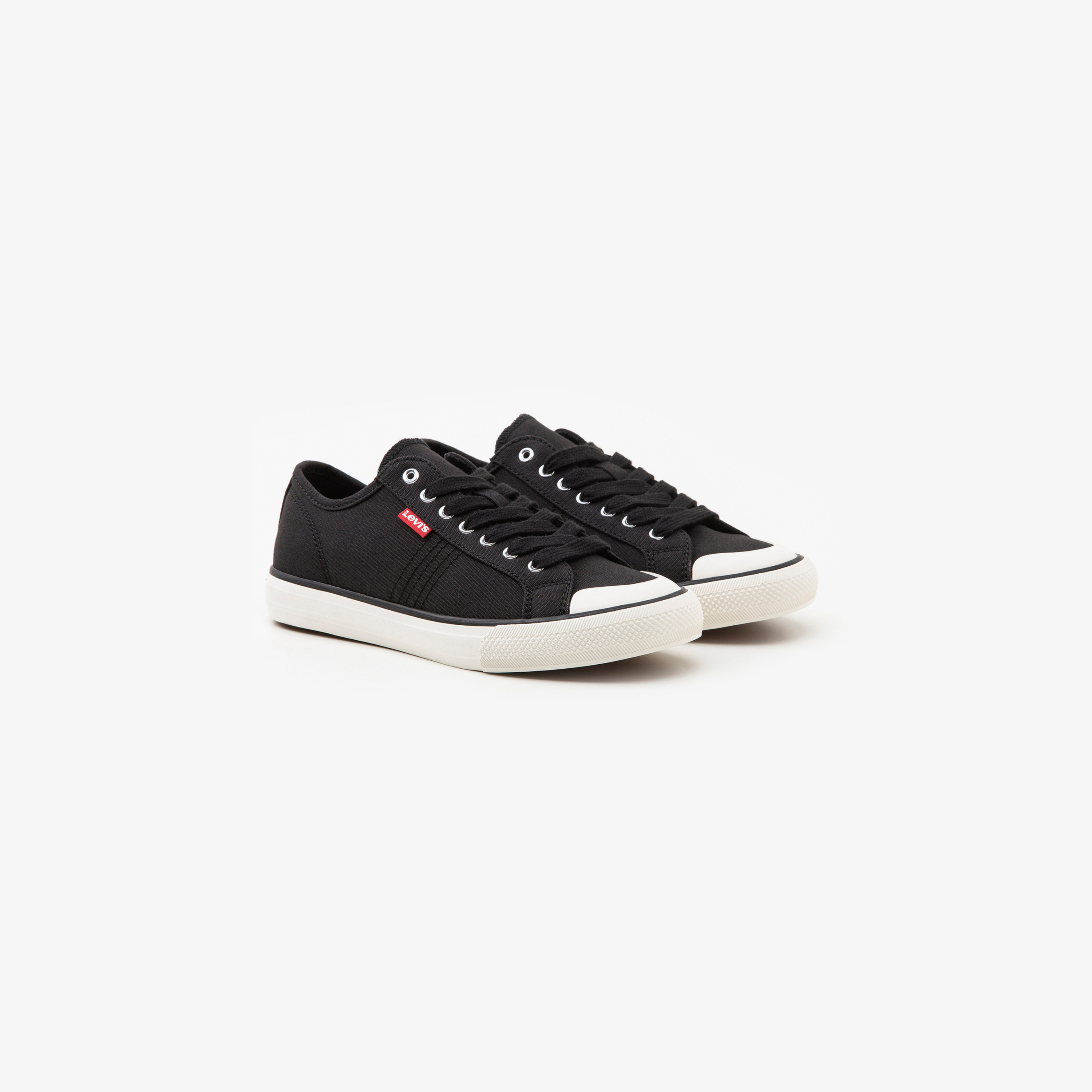 Lacoste black hot sale canvas shoes