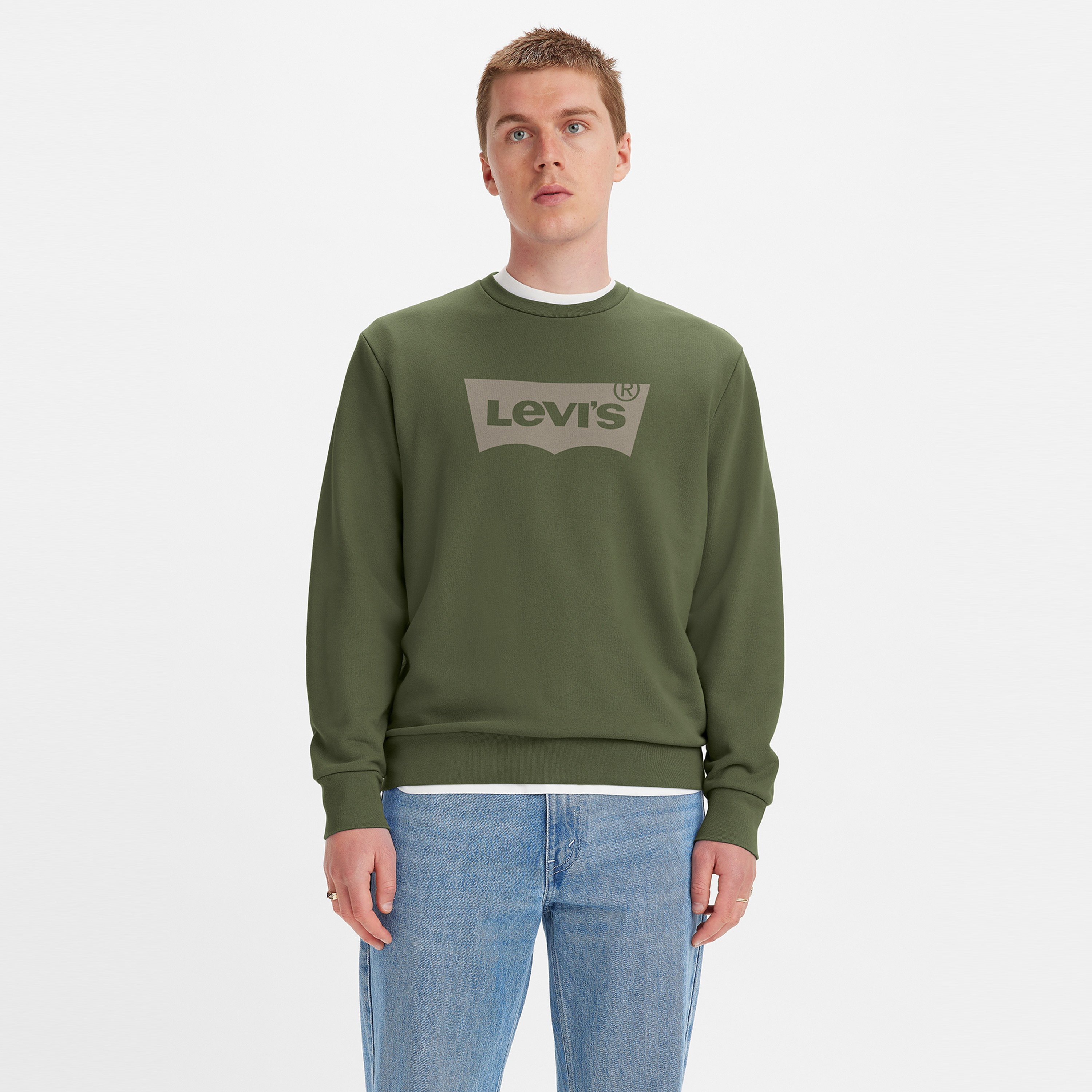 Levi's Batwing Logo Crew Neck Sweatshirt-men-winterwear-hoodiesandsweatshirts-image-1