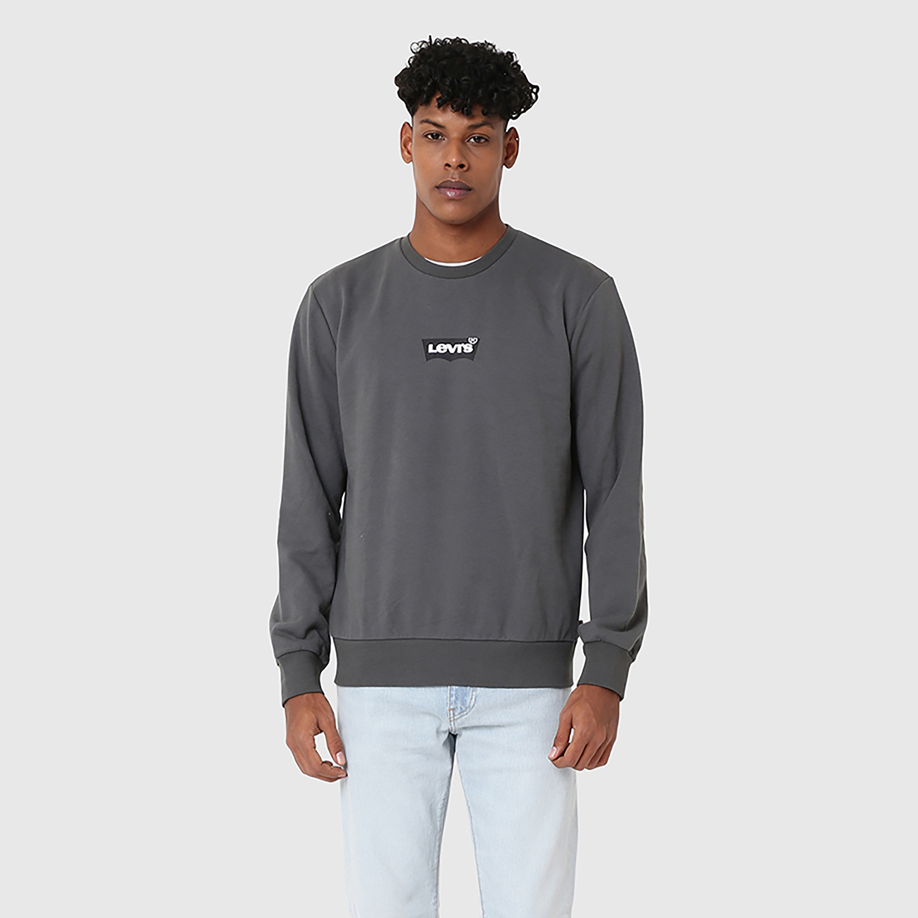 Levi's Plain Round Neck Long Sleeves Men's Sweatshirt-men-clothing-hoodiesandsweatshirts-image-1