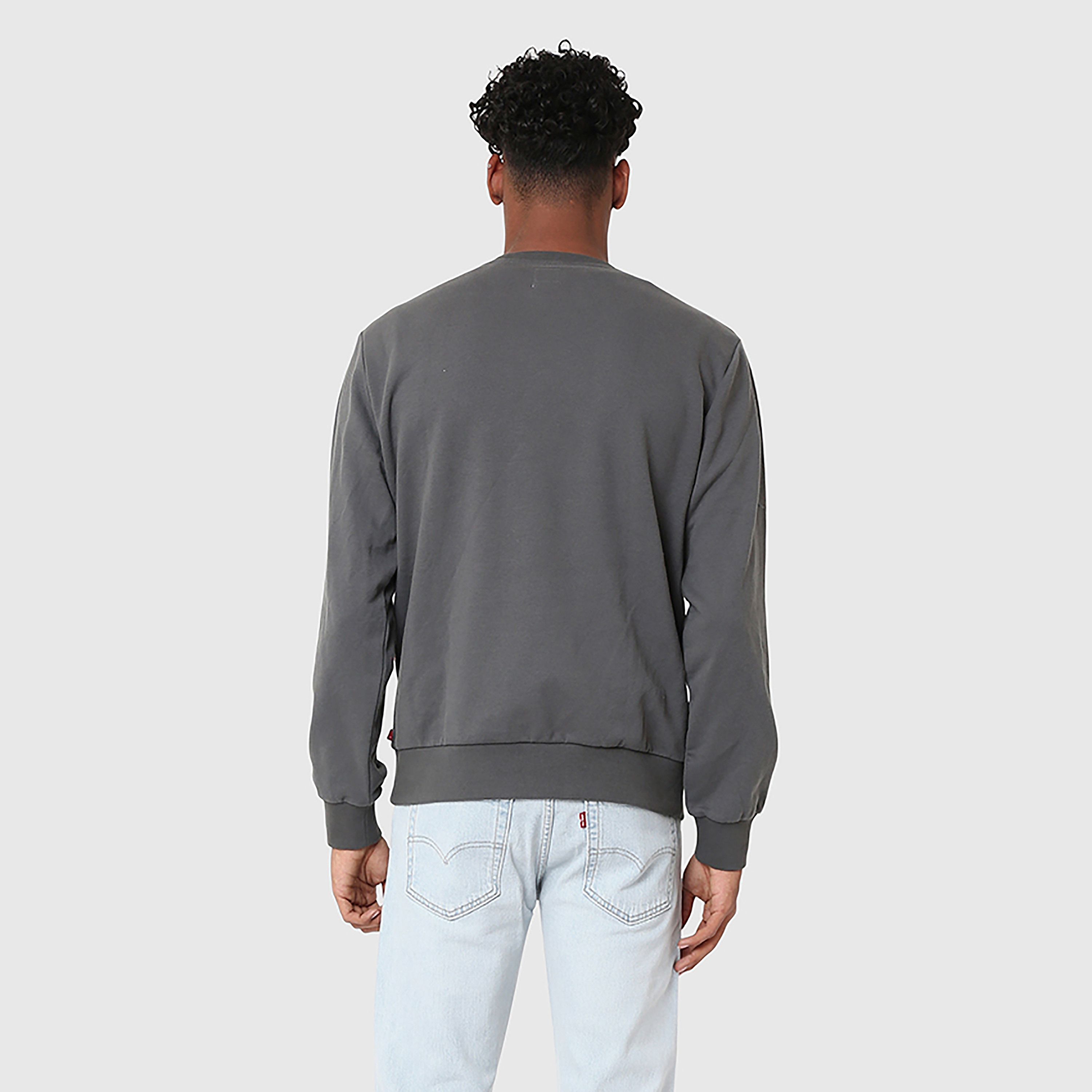 سويت شيرت رجالي سادة برقبة دائرية وأكمام طويلة من ليفايس-men-clothing-hoodiesandsweatshirts-image-3