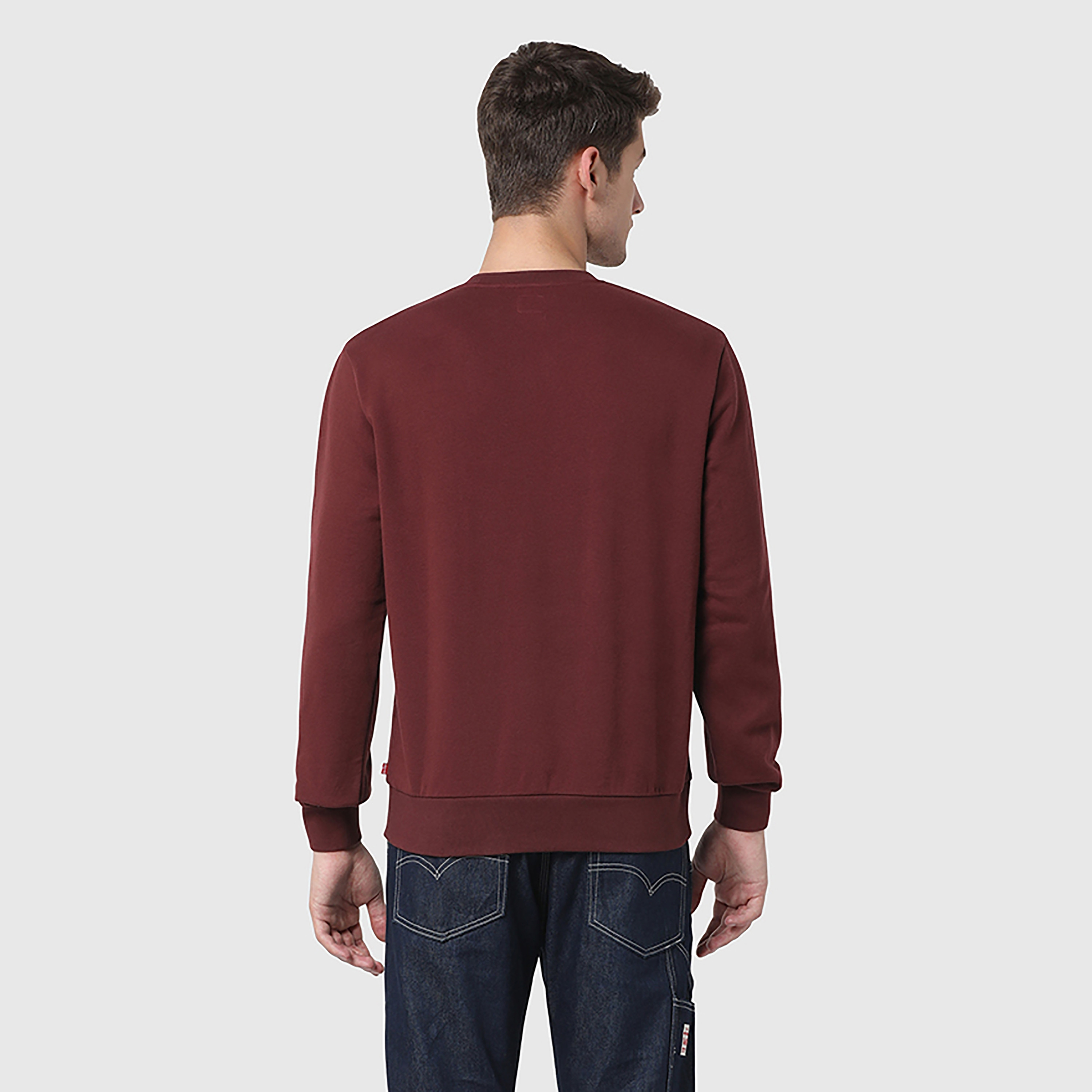 Levi's Logo Round Neck Long Sleeves Men's Sweatshirt-men-clothing-hoodiesandsweatshirts-image-2