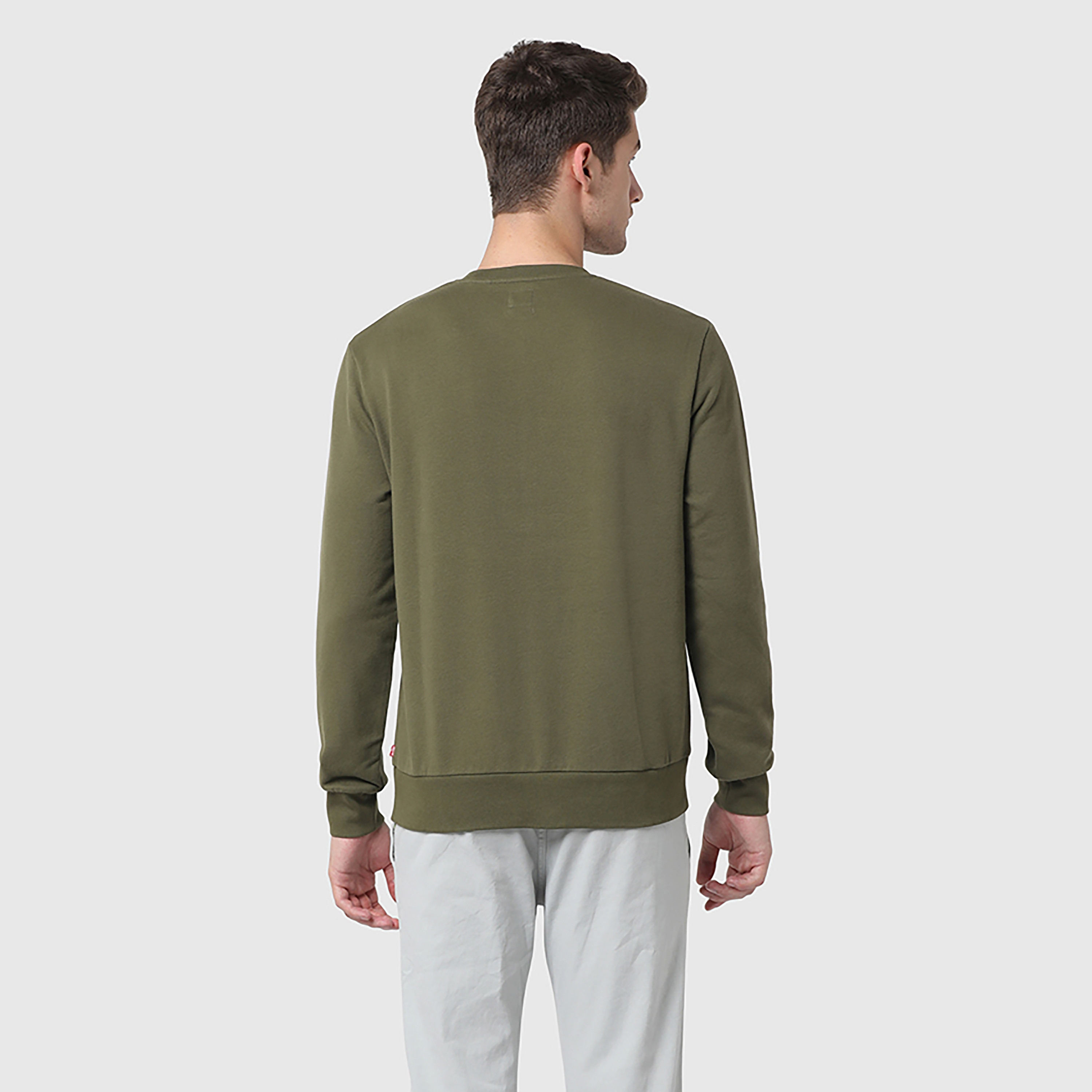 سويت شيرت رجالي سادة برقبة دائرية وأكمام طويلة من ليفايس-men-winterwear-hoodiesandsweatshirts-image-3