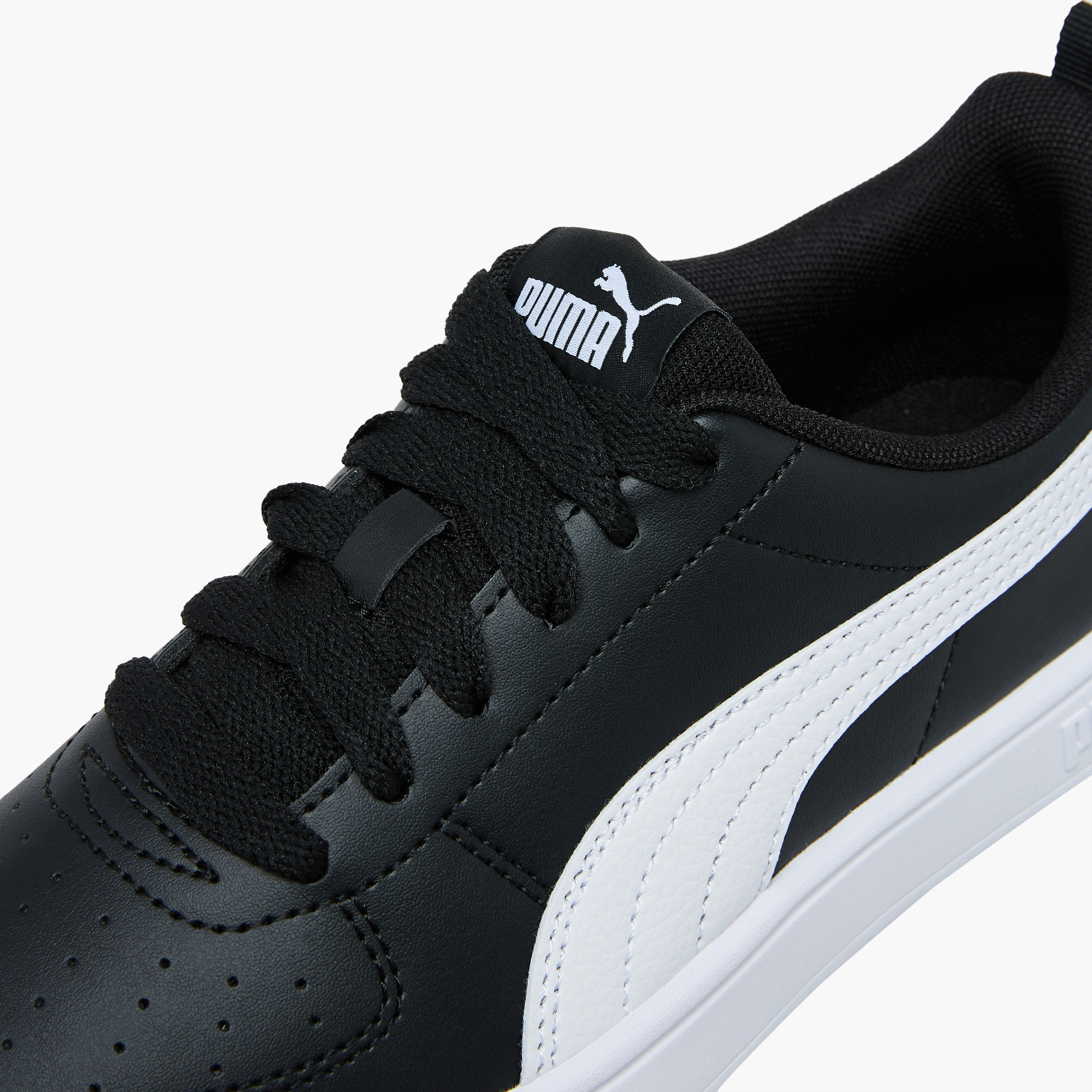Puma Kids Rickie Jr Lace-Up Sneakers Non-Marking Sole Shoes-girls-shoes-sneakers-image-4